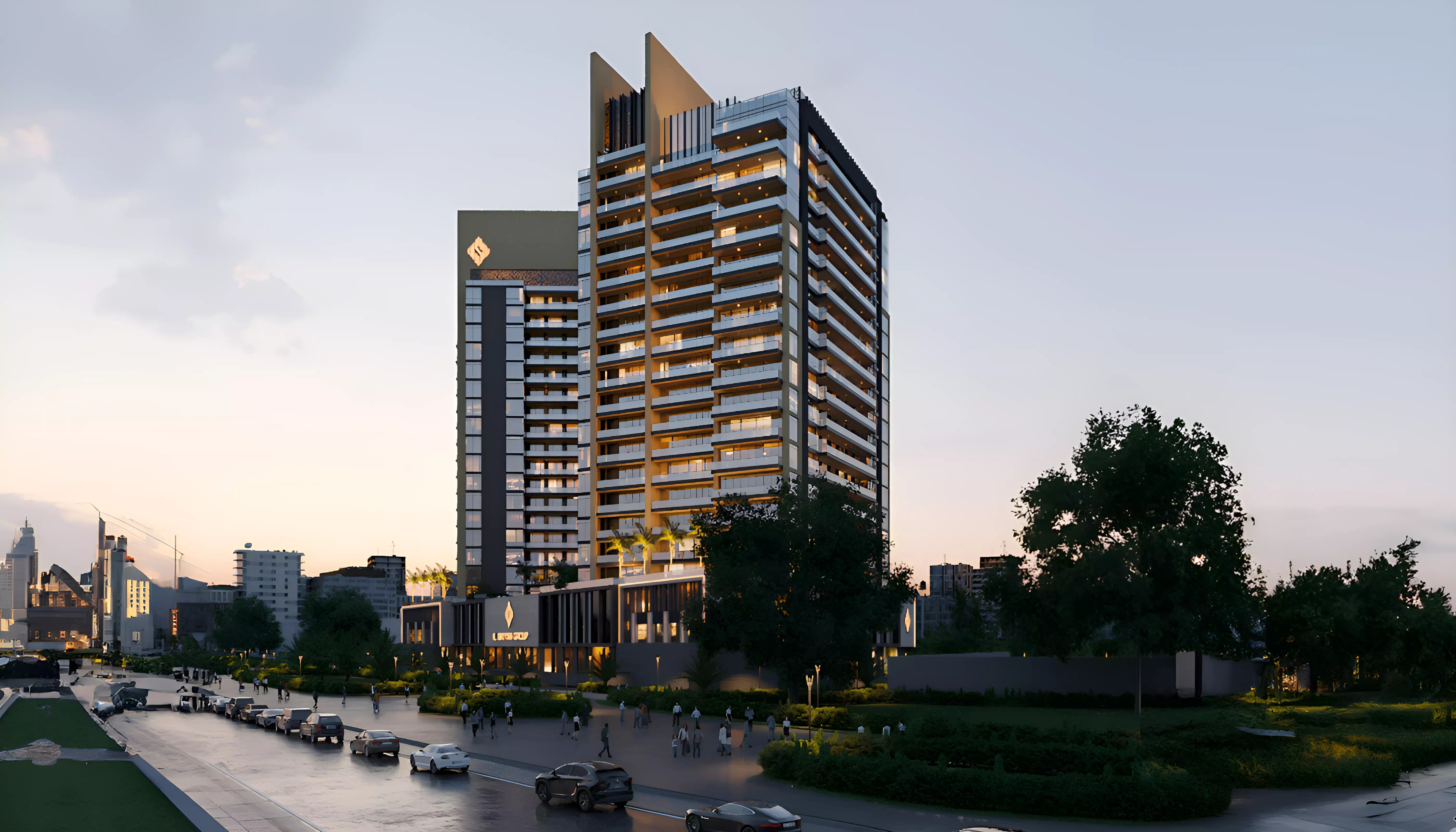 Impressie van Butterfly Towers, appartementen van Al Sayyah Group in Arjan, Dubai