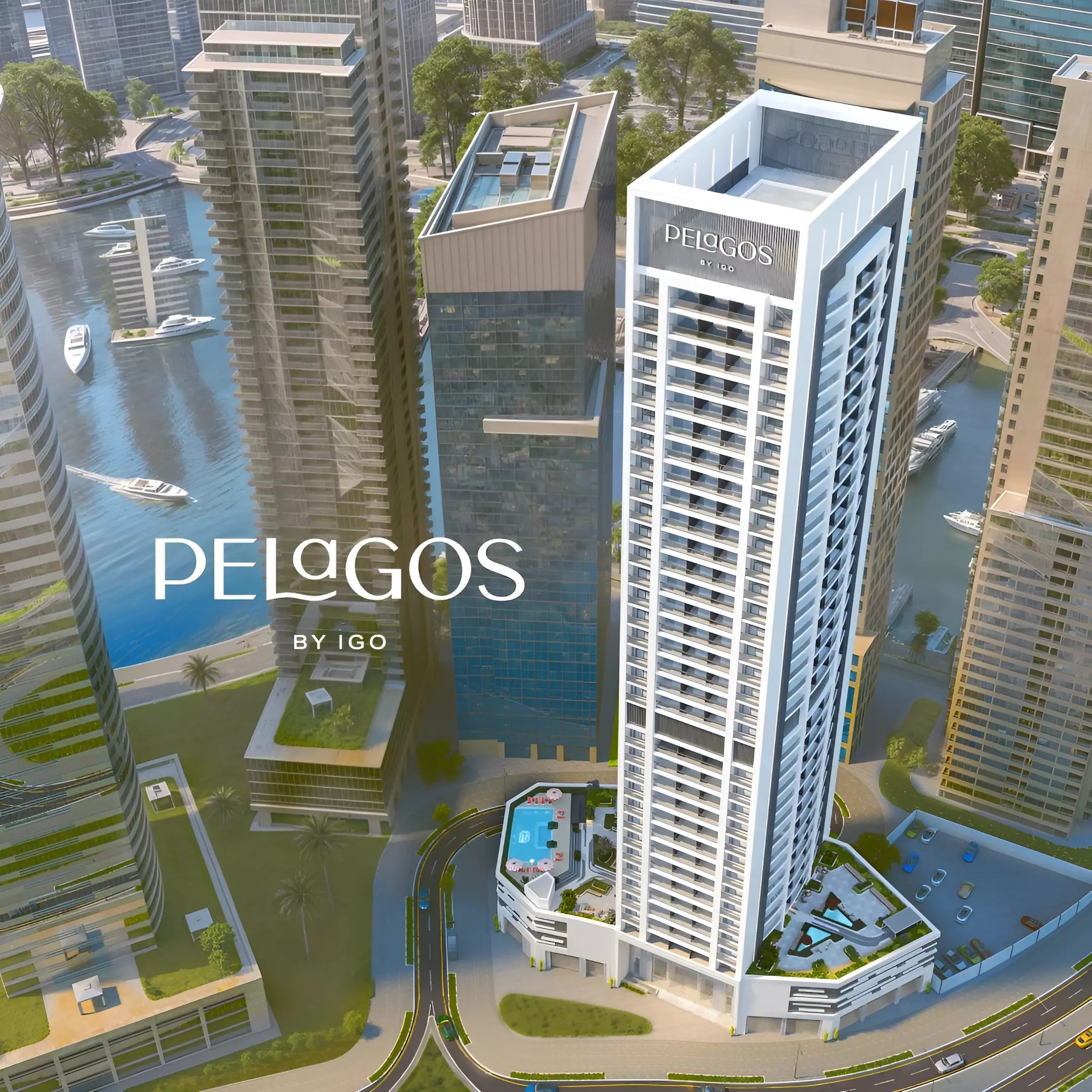 Impressie van Pelagos, appartementen van Invest Group Overseas in Dubai Marina, Dubai