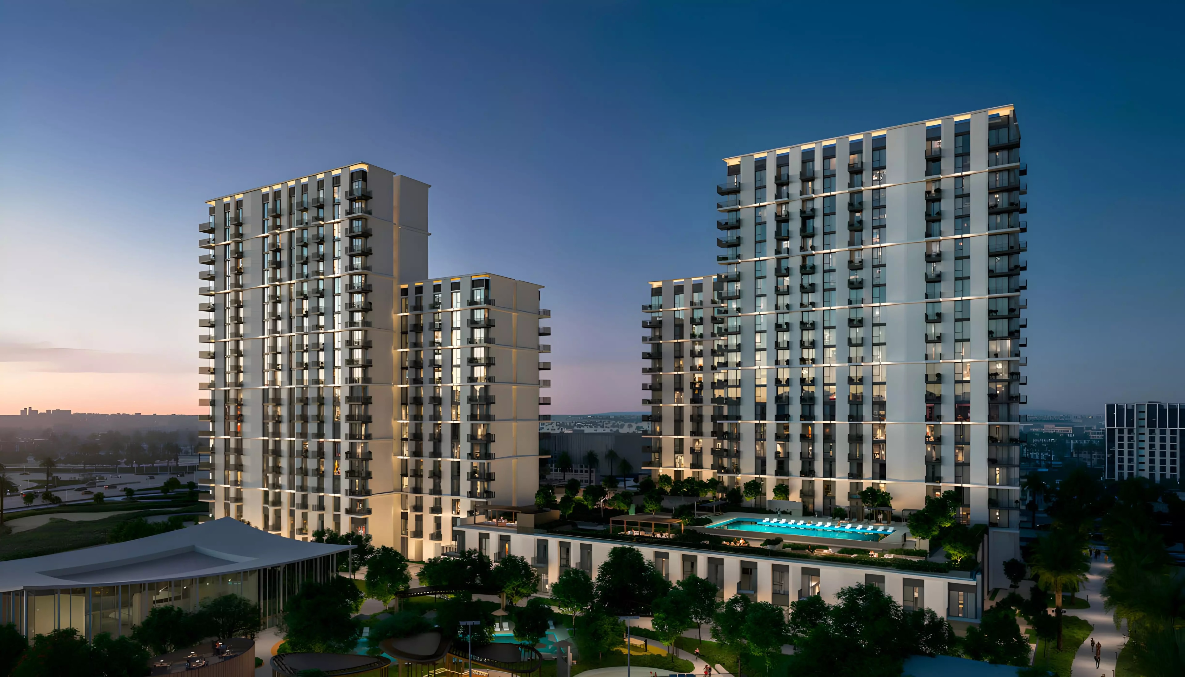 Impressie van Hillsedge, appartementen van Emaar Properties in Dubai Hills Estate, Dubai