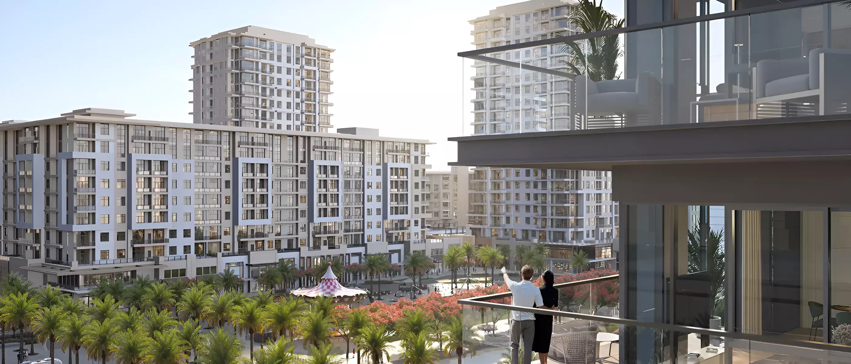 Impressie van Lana on the Park, appartementen van Nshama in Town Square, Dubai