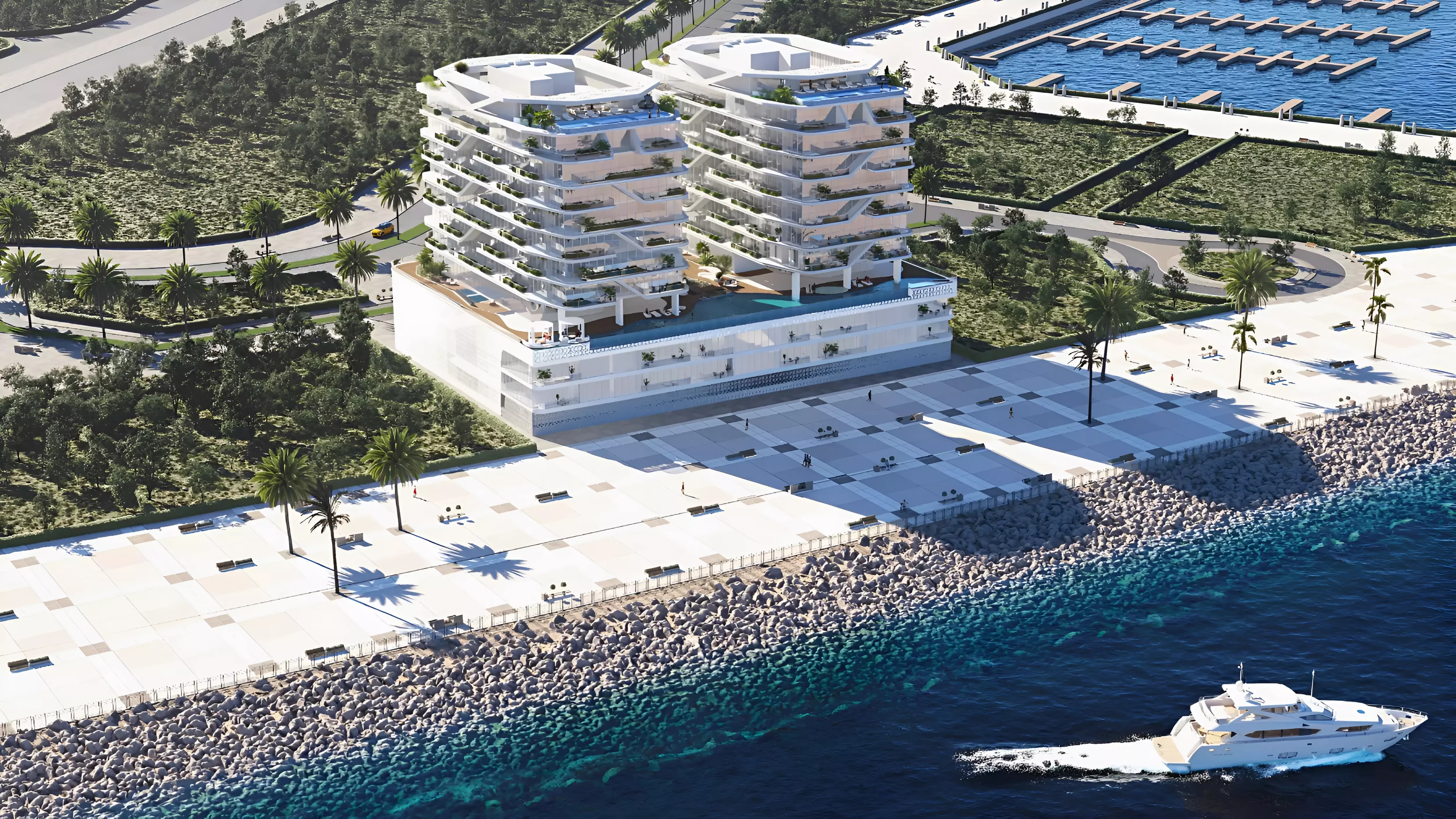 Impressie van Hatimi Residences, woningen van Fakhruddin Properties in Dubai Islands, Dubai
