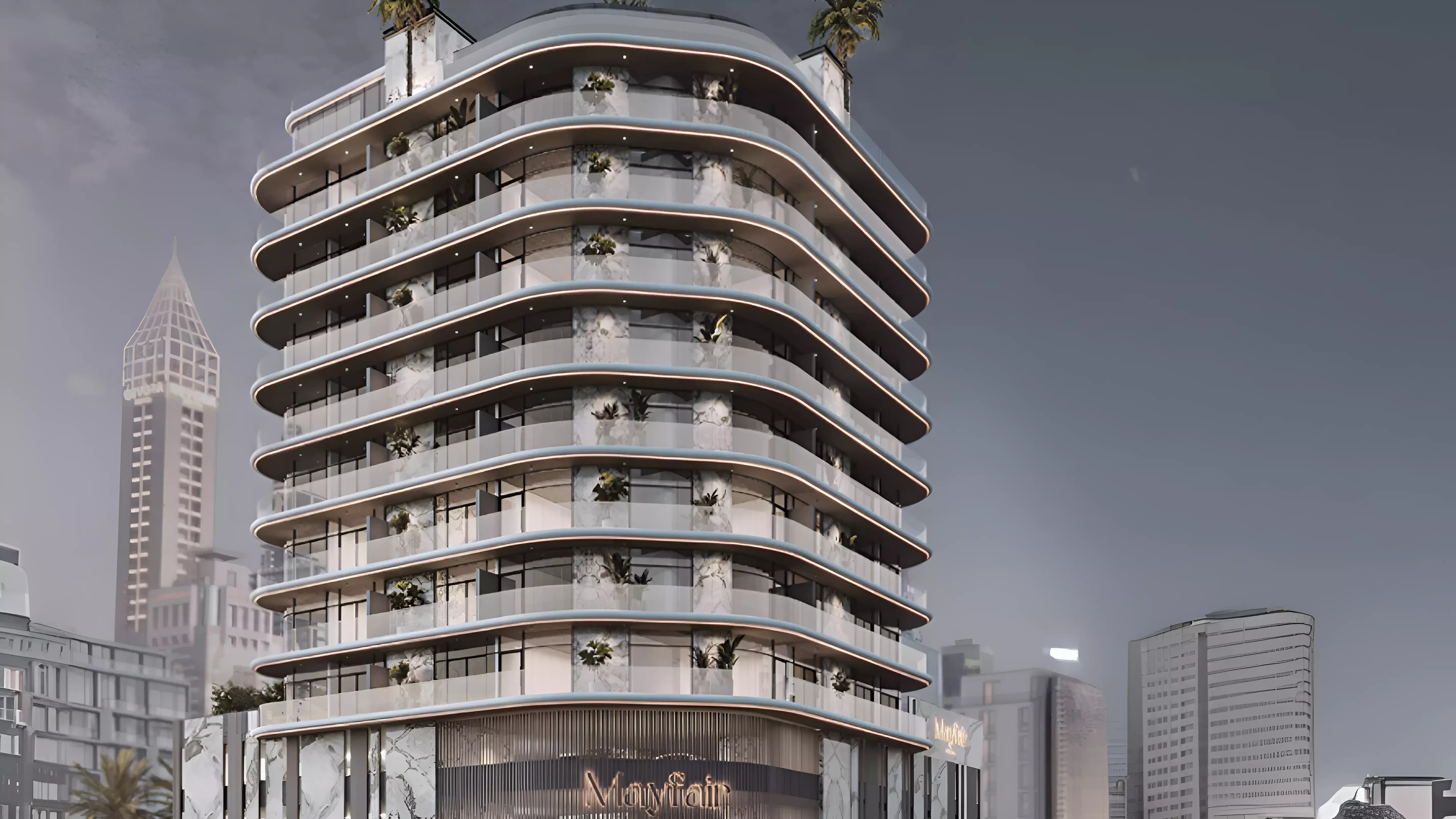 Impressie van Mayfair Gardens, appartementen van Majid Developments in Al Satwa, Dubai