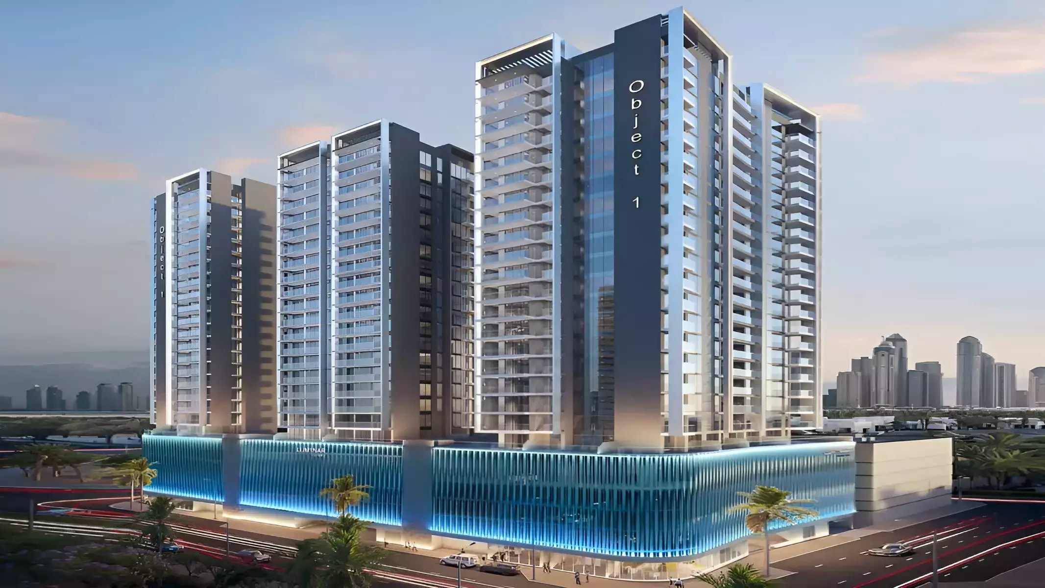 Impressie van Lum1nar Tower 1, appartementen van Object 1 in Jumeirah Village Triangle, Dubai
