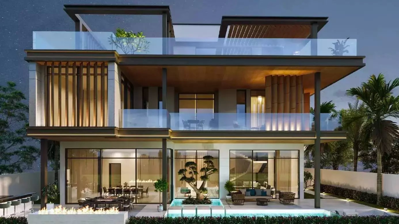 Impressie van Harrisoni La Mer Villas, villa's van Almal Real Estate Development in Jumeirah, Dubai