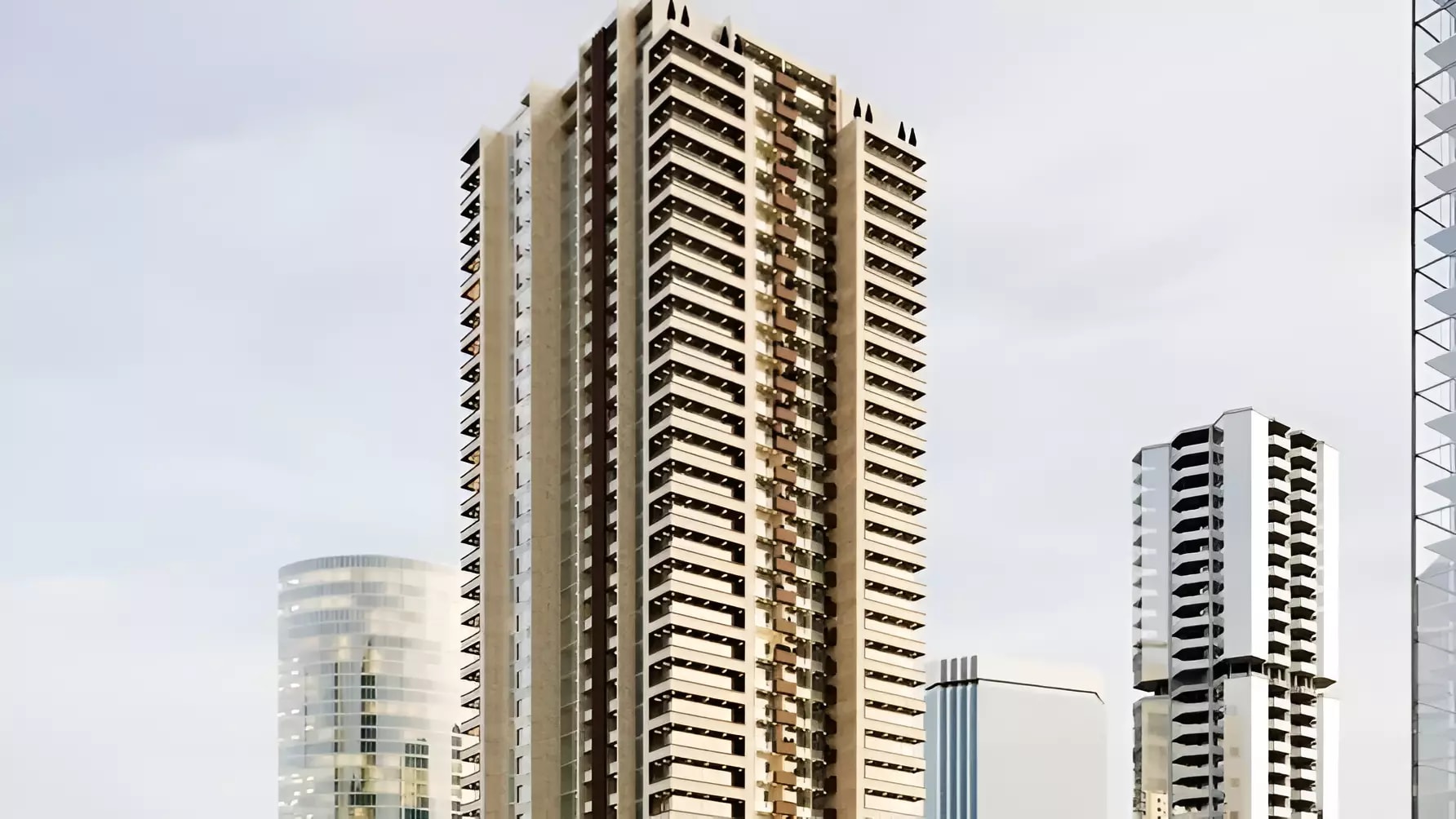 Impressie van Mariane Tower, woningen van Gisaura Group in Dubai Marina, Dubai