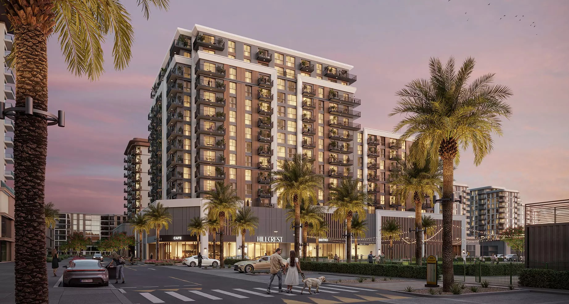Impressie van Hillcrest, appartementen van Nshama in Town Square, Dubai