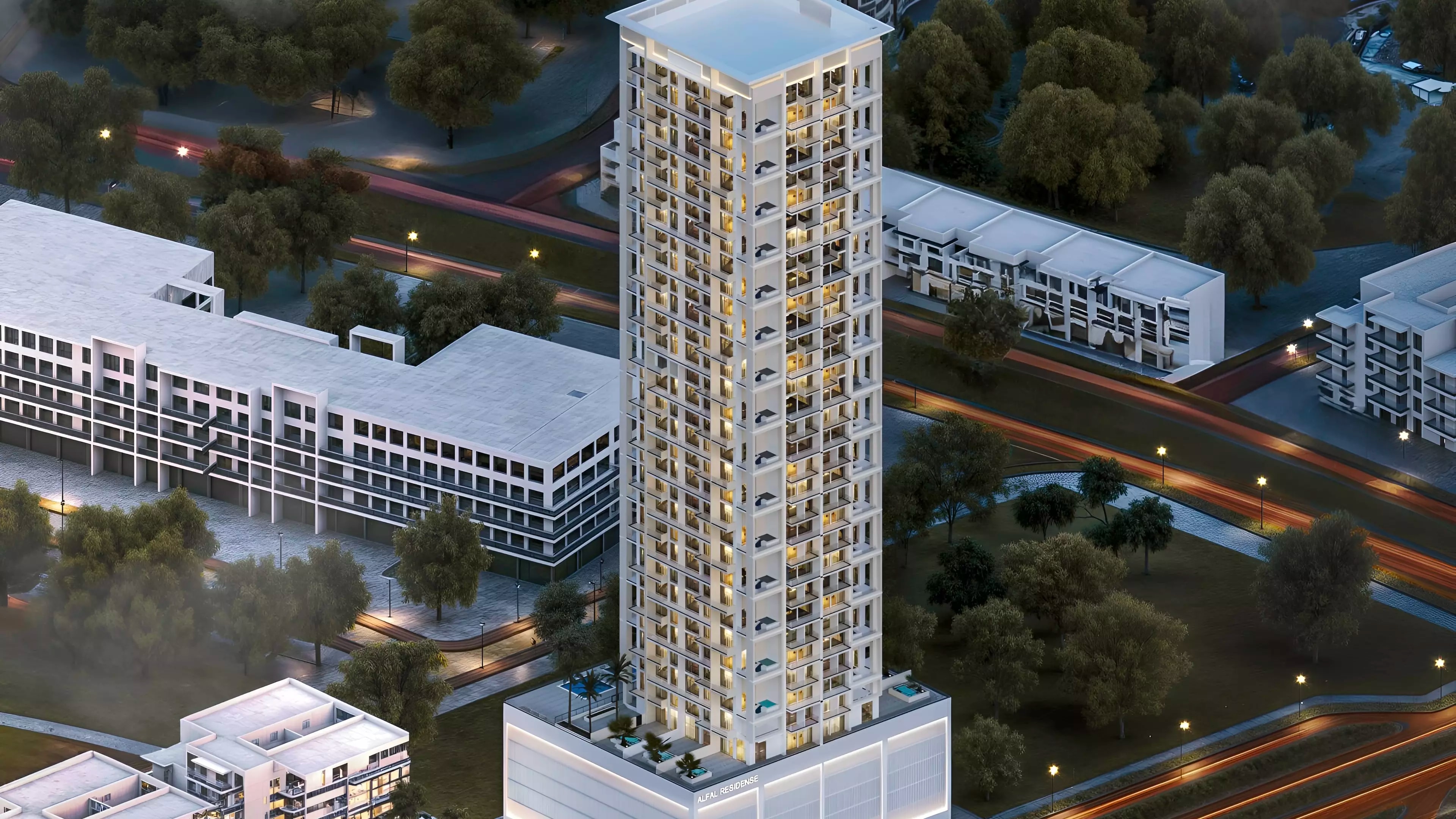 Impressie van Alfal Residence, appartementen van Dubuild Development in Jumeirah Village Circle, Dubai