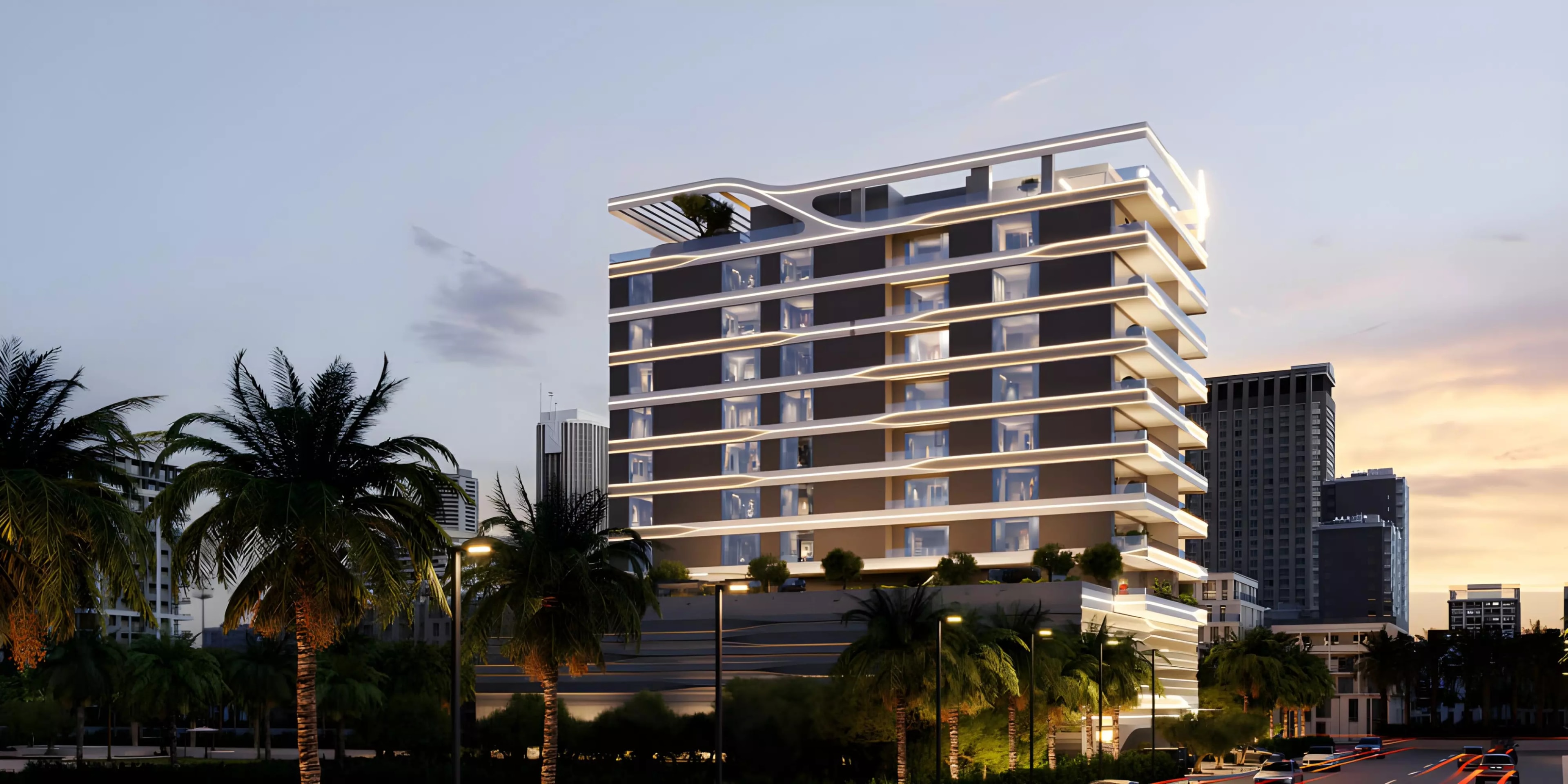Impressie van Jardin Astral, appartementen van Galaxy Realty in Jumeirah Garden City, Dubai