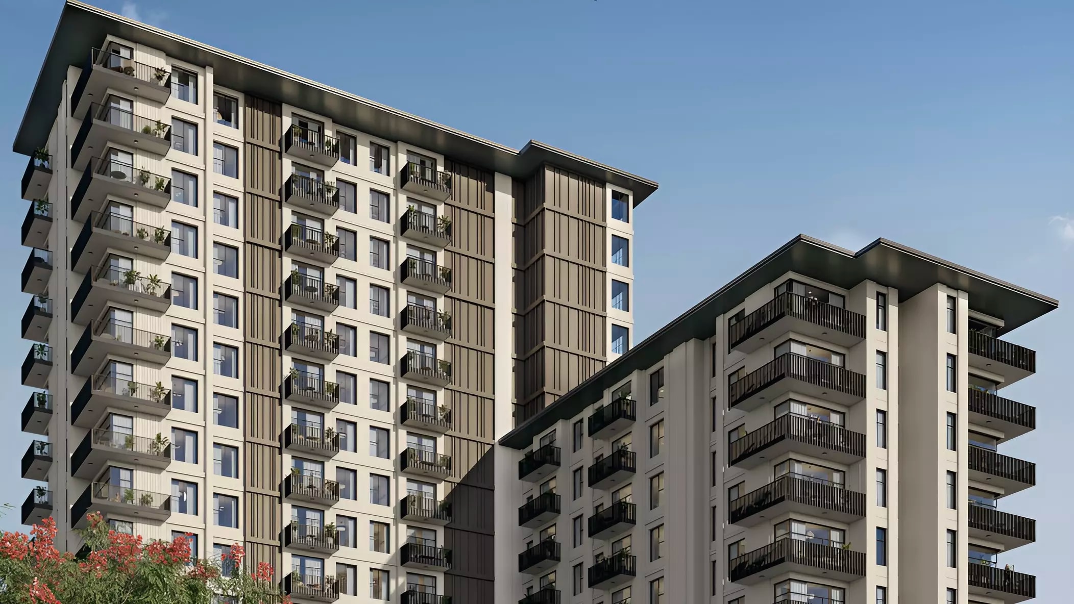 Impressie van FIA, appartementen van Nshama in Town Square, Dubai