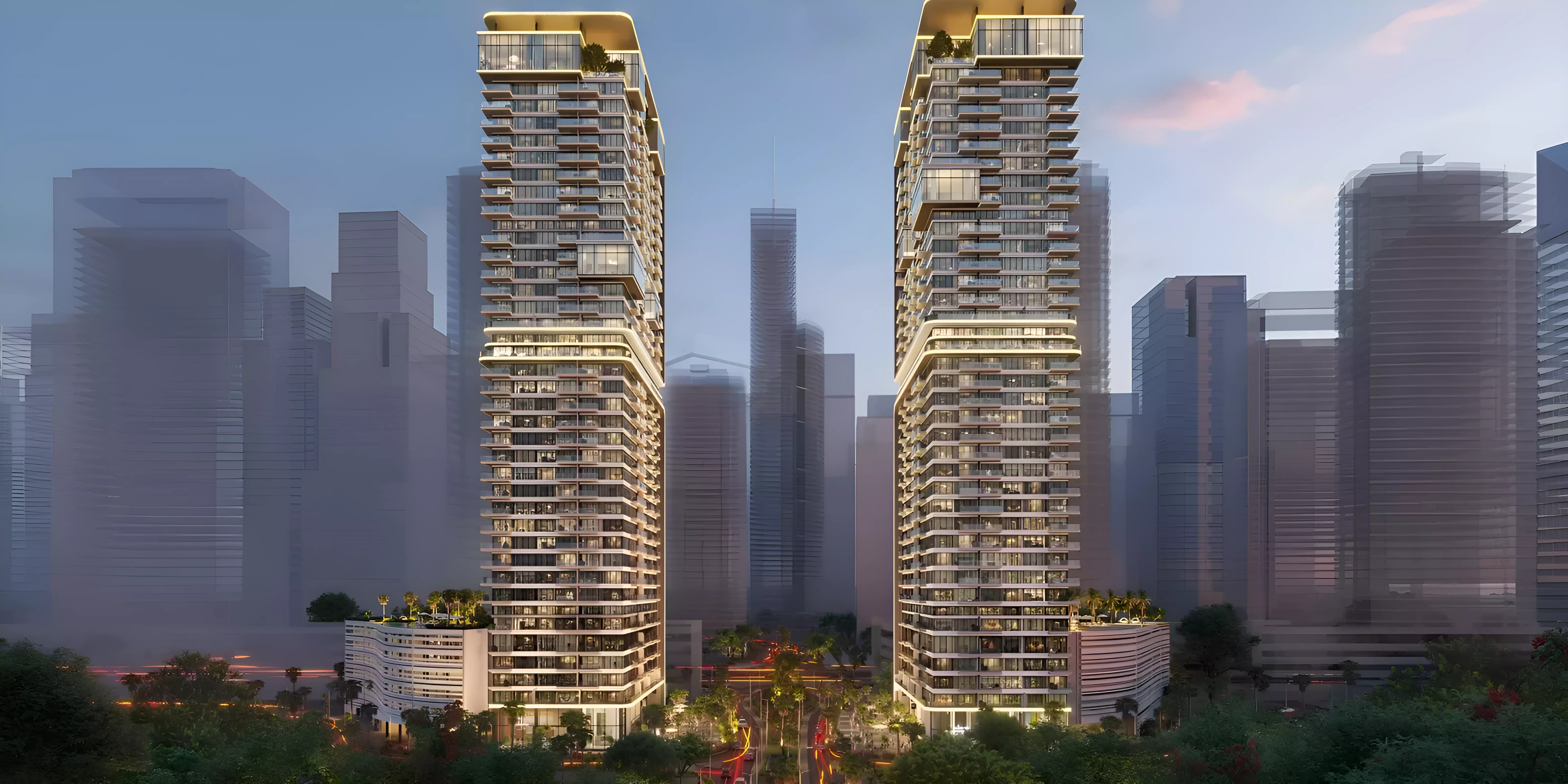 Impressie van Upper House, appartementen van Ellington in Jumeirah Lake Towers, Dubai