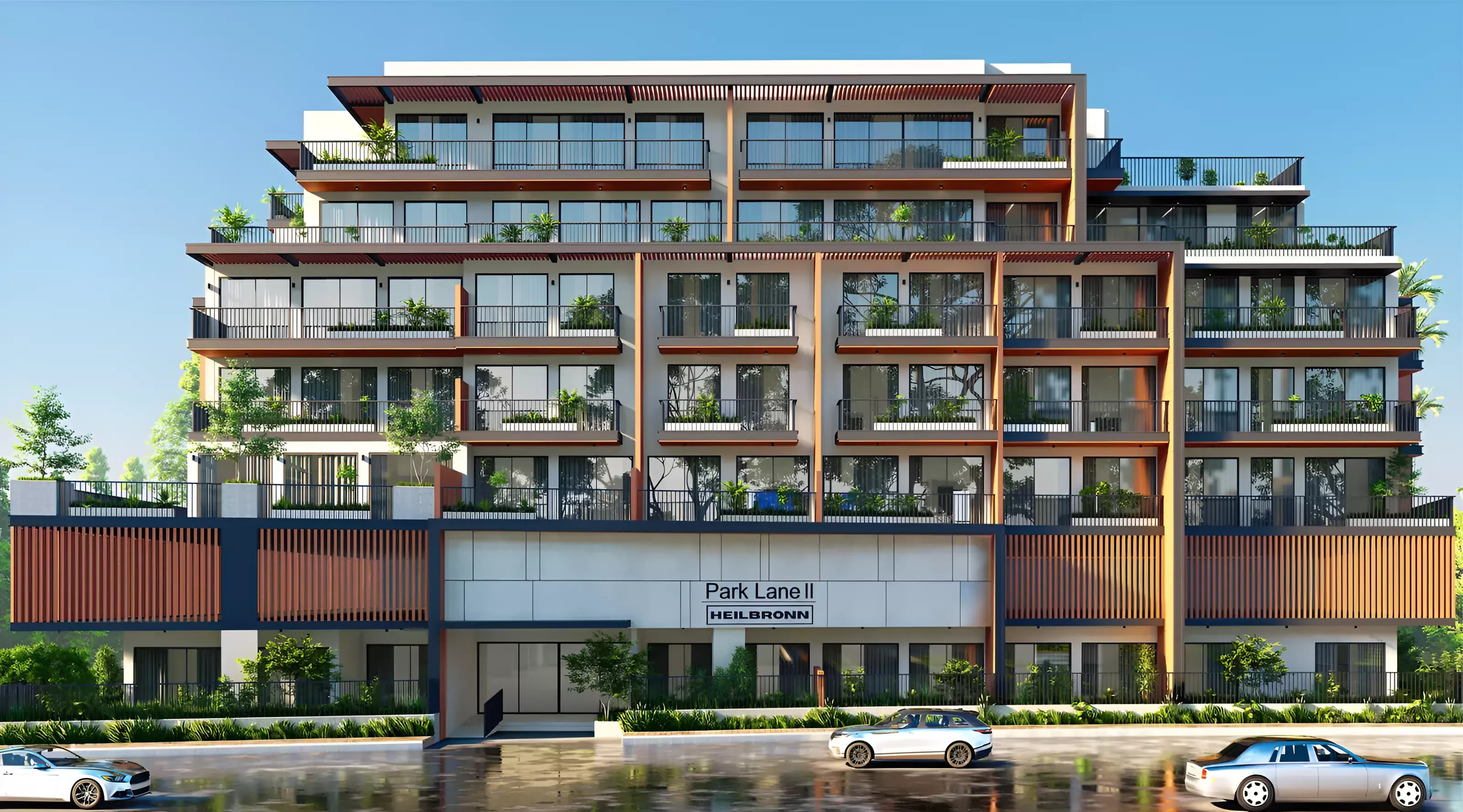 Impressie van Heilbronn Park Lane Phase 2, appartementen van Heilbronn Properties Development in Jumeirah Village Circle, Dubai