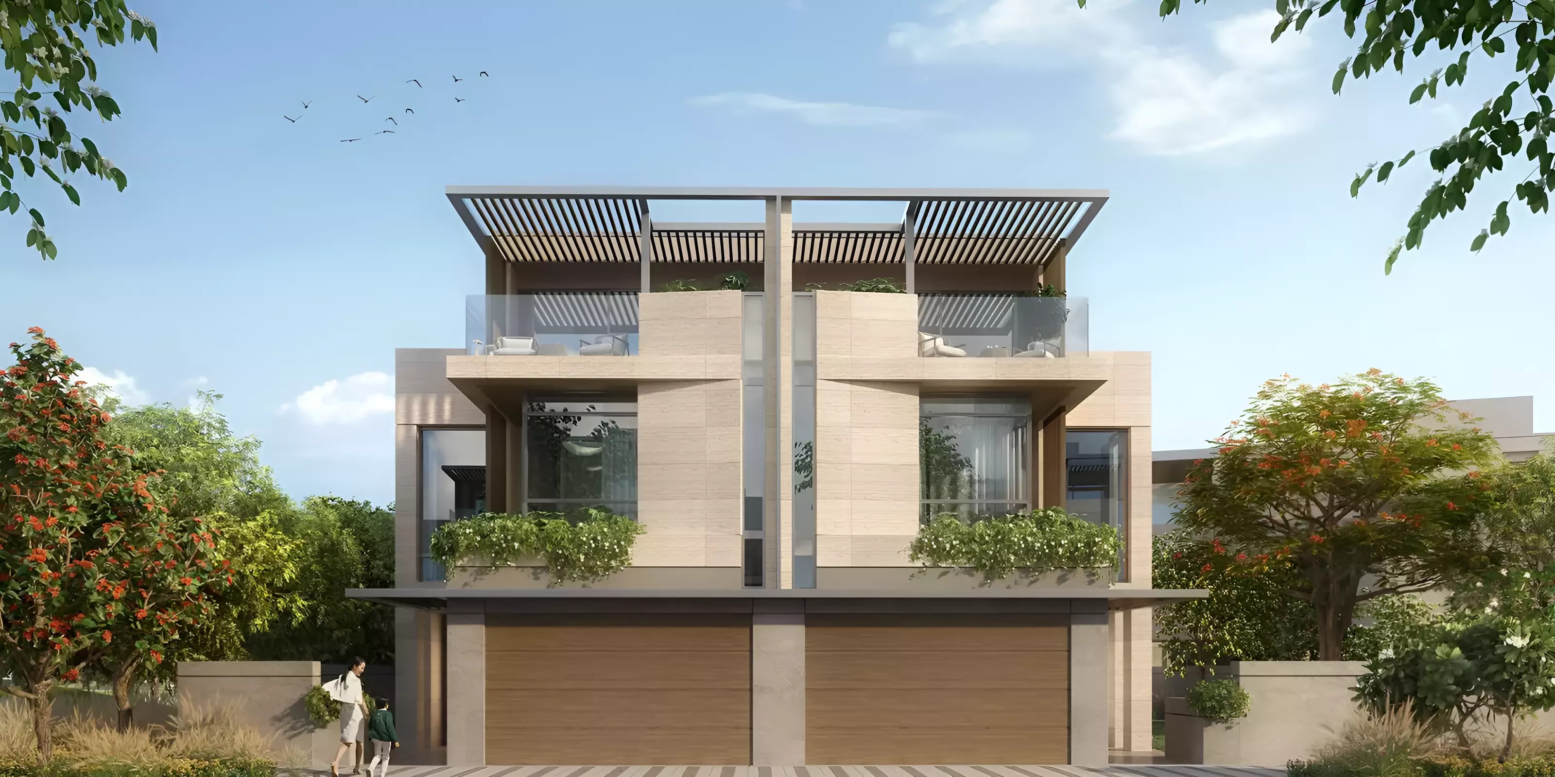 Impressie van Amara, villa's van Majid Al Futtaim in Tilal Al Ghaf, Dubai
