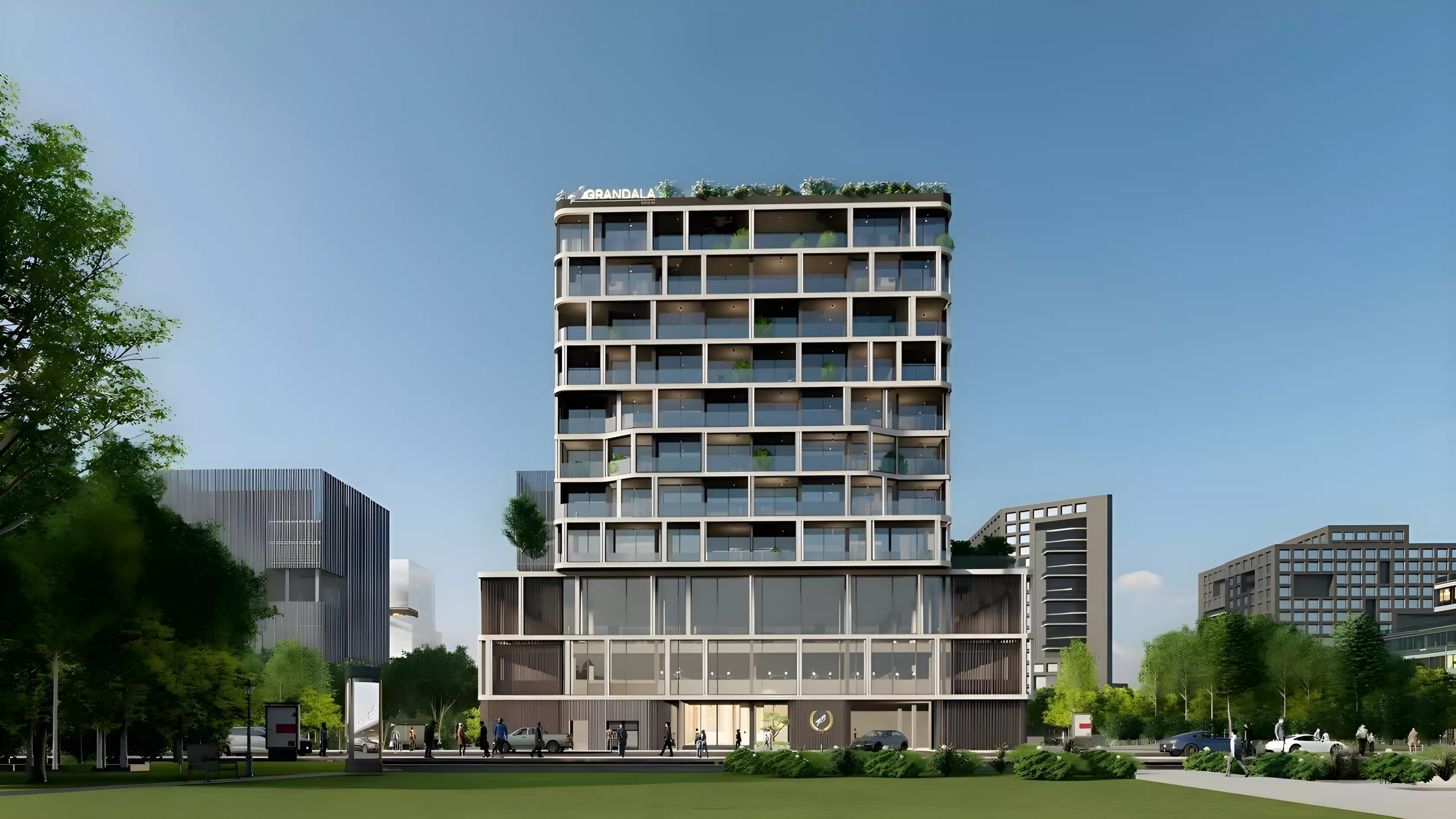 Impressie van The Grandala, appartementen van Palladium Development in Jumeirah Garden City, Dubai