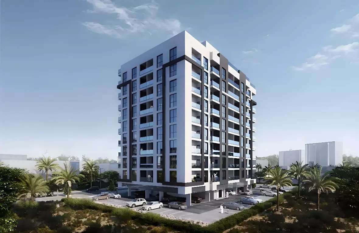 Impressie van Weybridge Gardens Phase 3 By Leos, appartementen van LEOS International in Dubai Land Residence Complex, Dubai