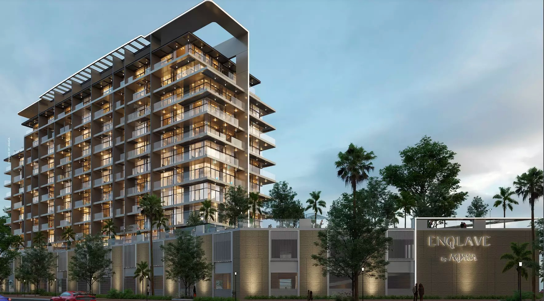 Impressie van Enqlave By Aqasa, appartementen van Aqasa Homes Developers in Al Furjan, Dubai