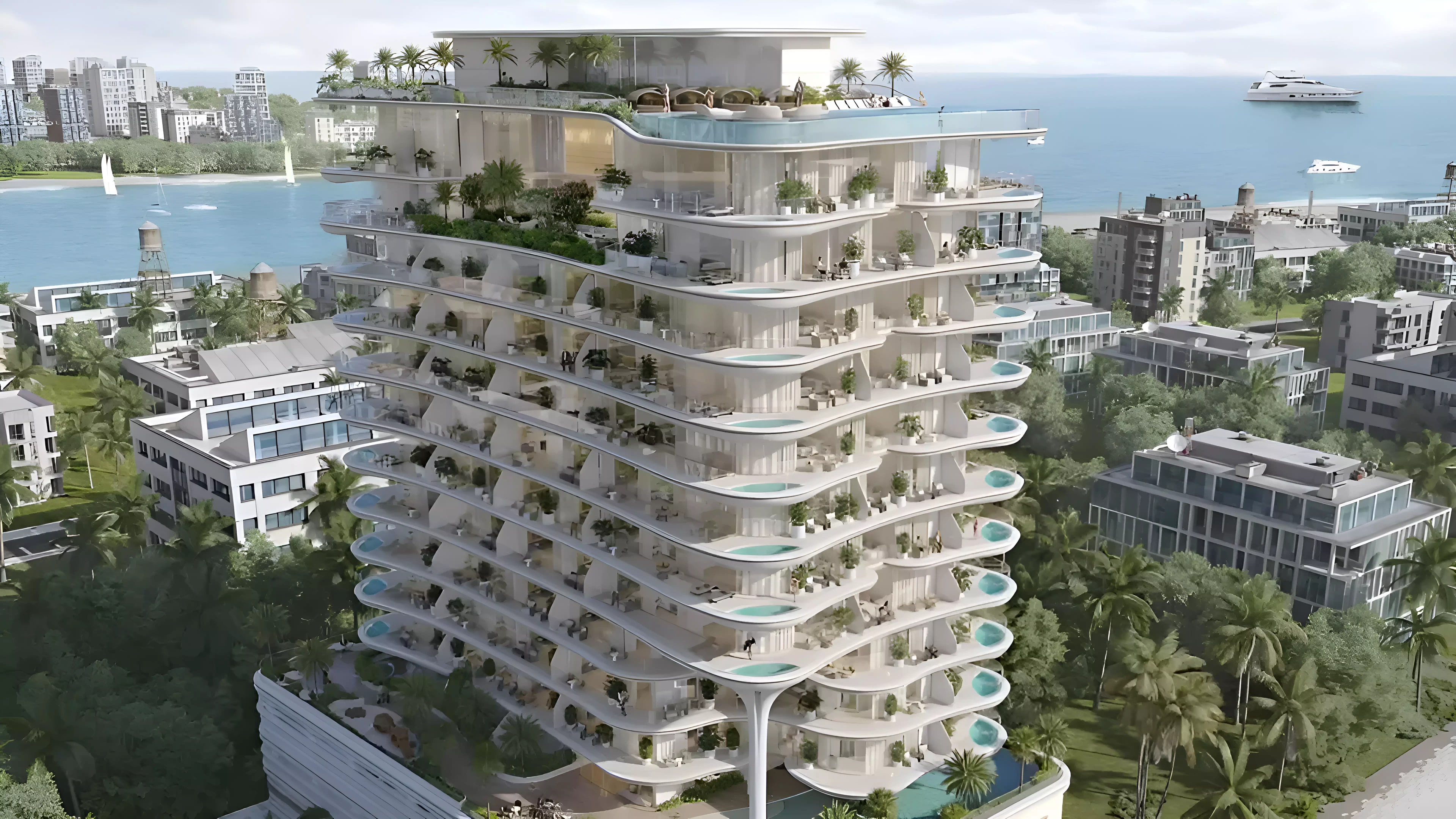 Impressie van Beach Walk, appartementen van Imtiaz Developments in Dubai Islands, Dubai