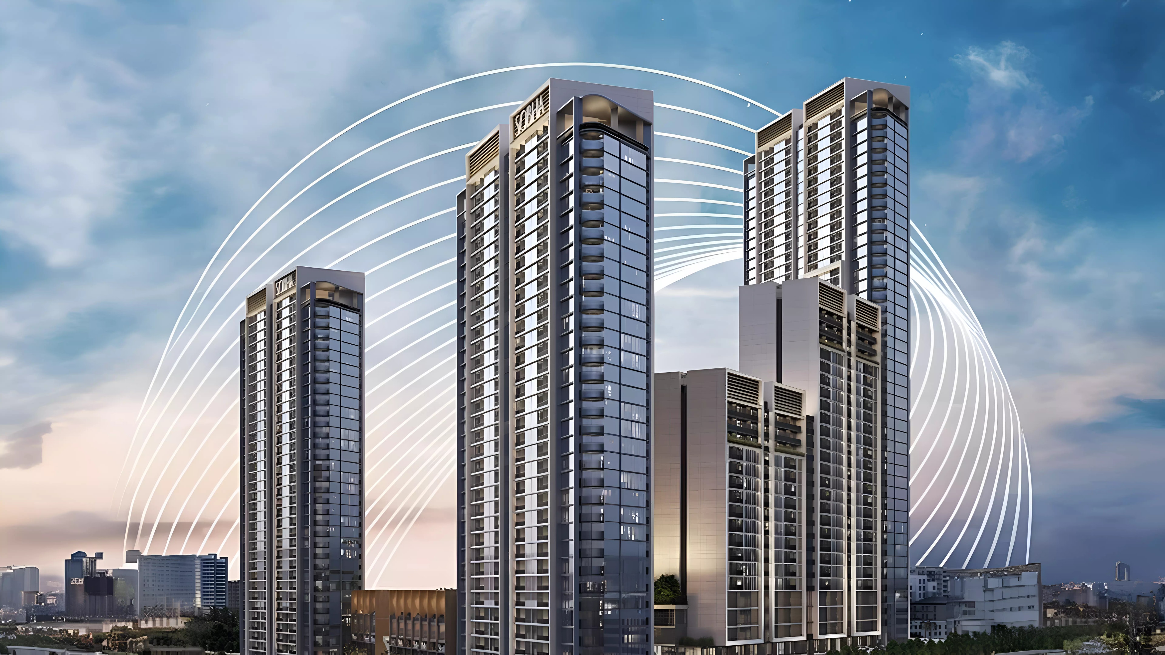 Impressie van Sobha Orbis, appartementen van Sobha Realty in Motor City, Dubai