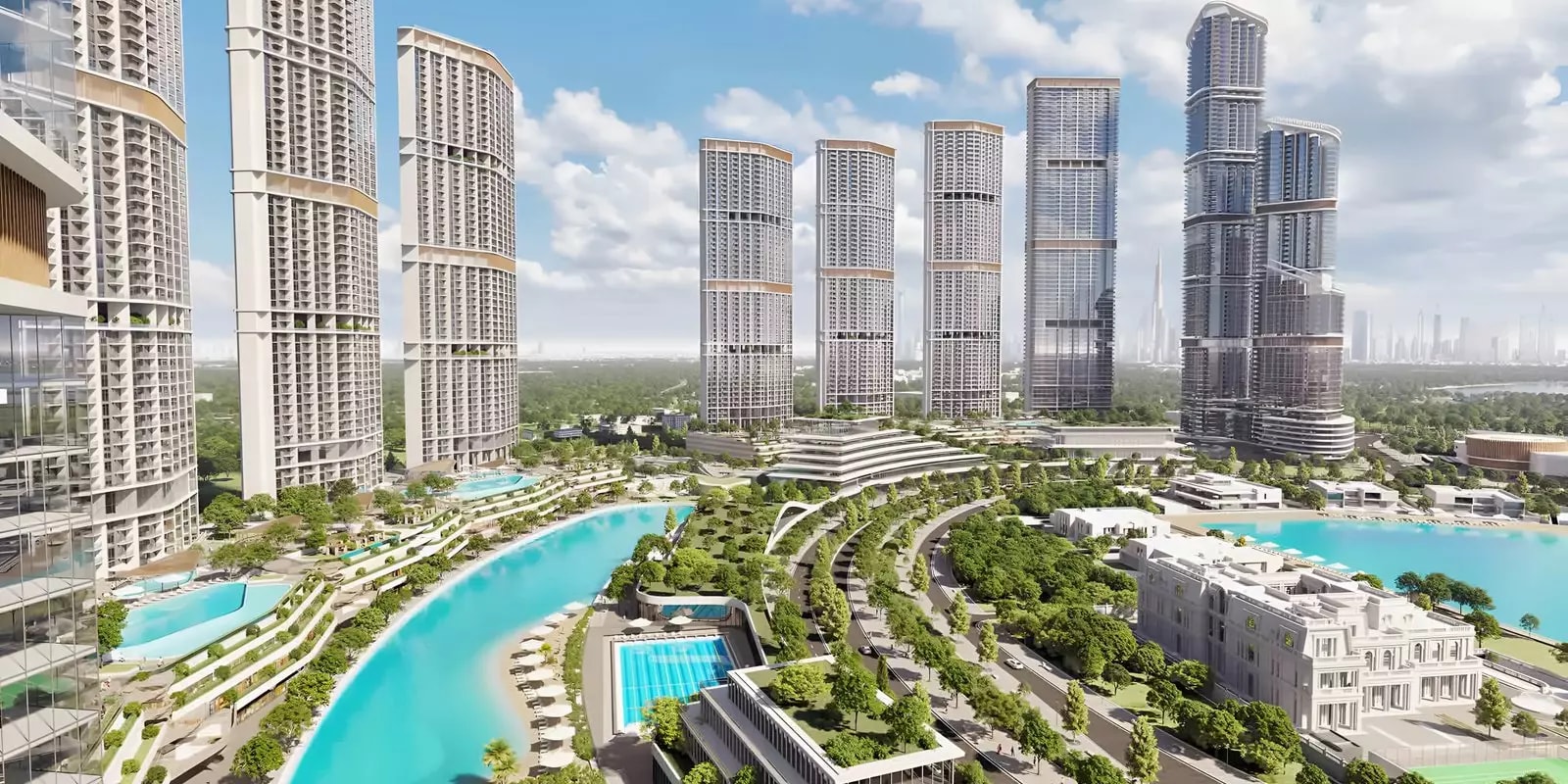 Impressie van 350 Riverside Crescent, appartementen van Sobha Realty in Sobha Hartland 2, Dubai