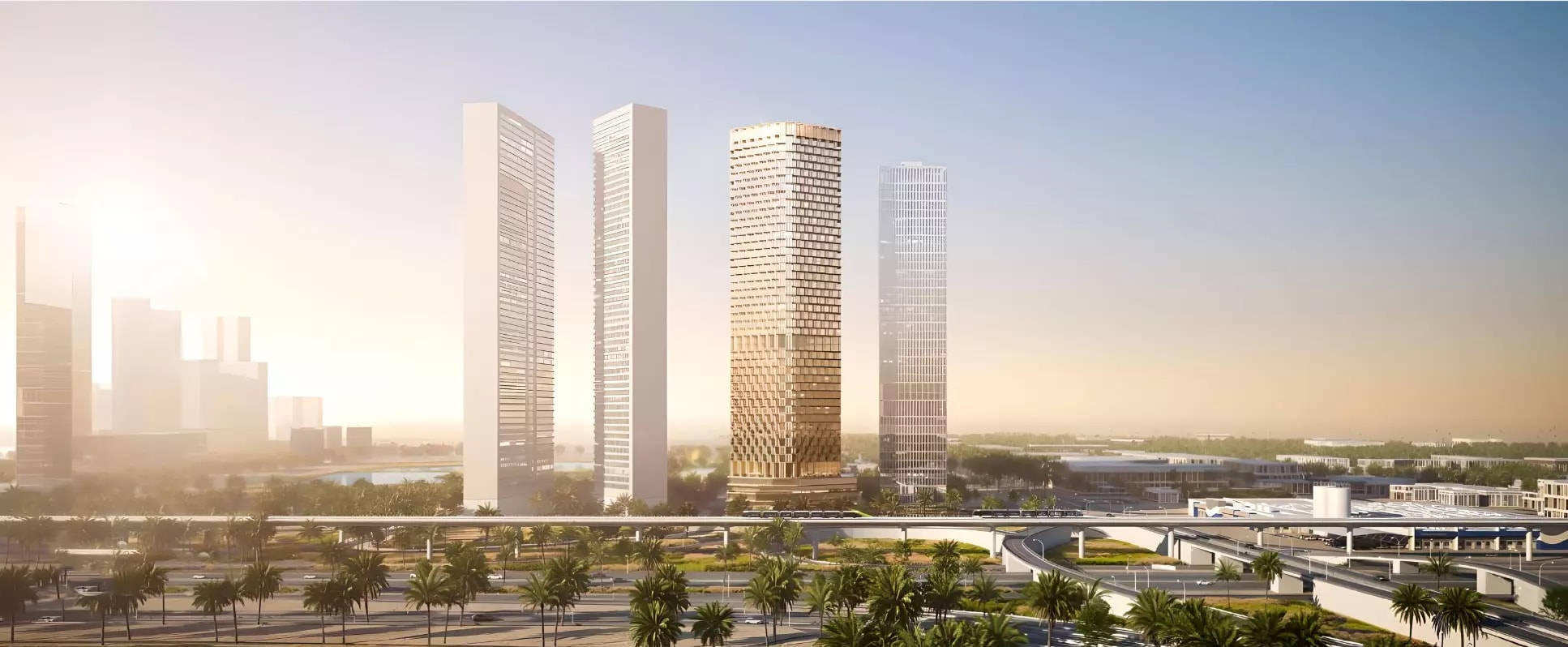 Impressie van One B Tower, woningen van Wasl Properties in Business Bay, Dubai