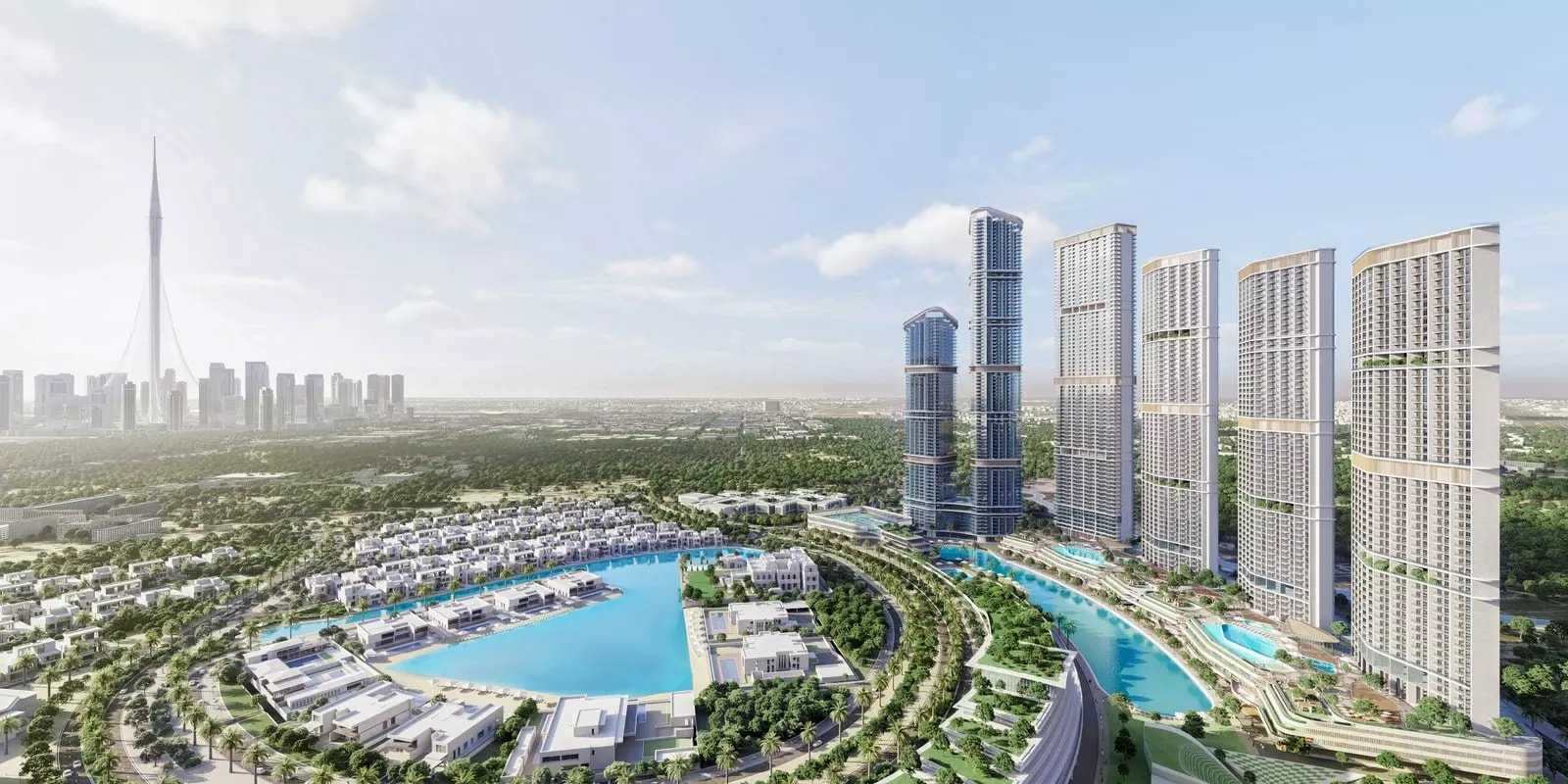Impressie van 320 Riverside Crescent, appartementen van Sobha Realty in Sobha Hartland 2, Dubai