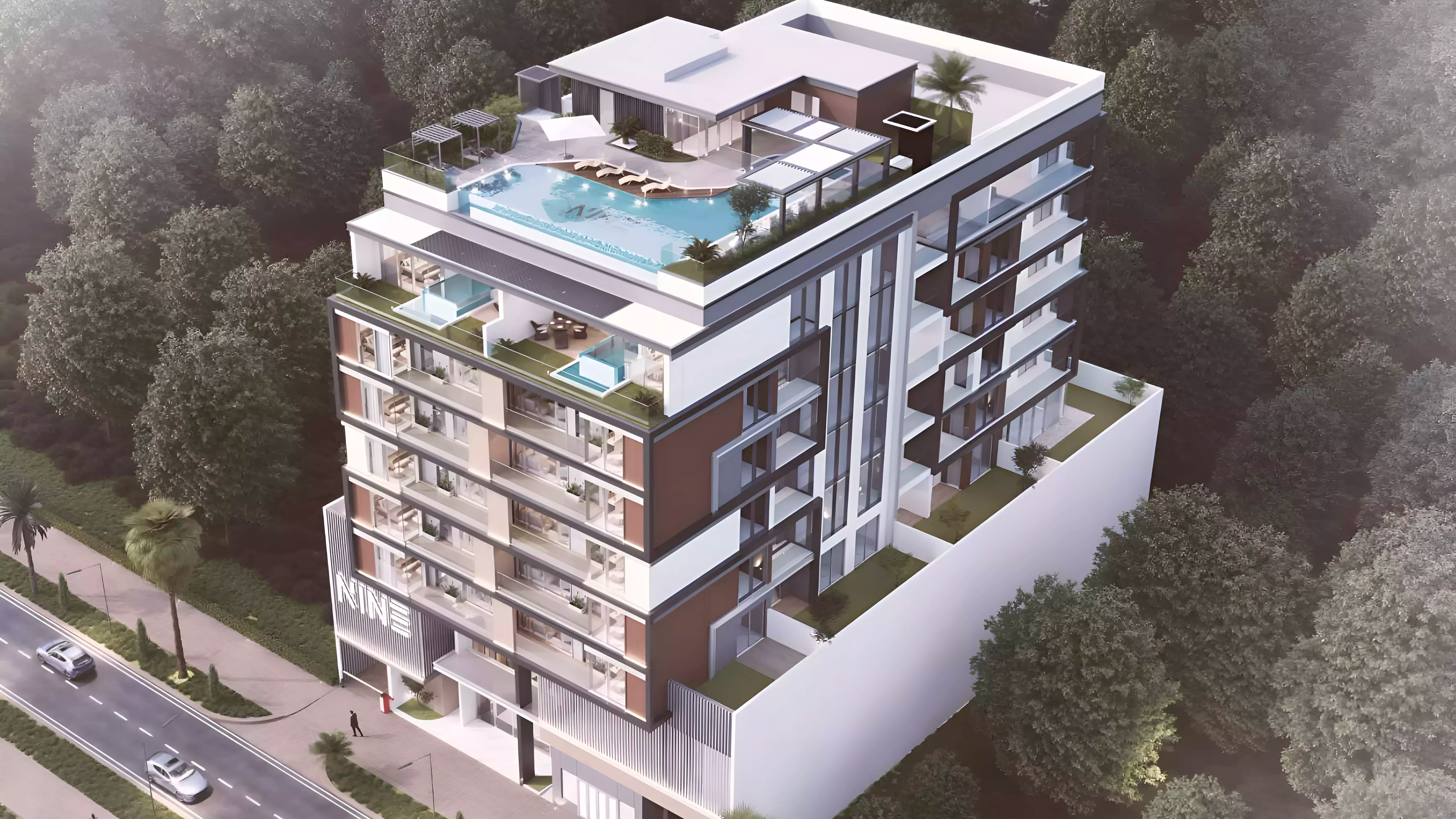 Impressie van One By Nine, appartementen van Nine Developments in Nad Al Sheba, Dubai