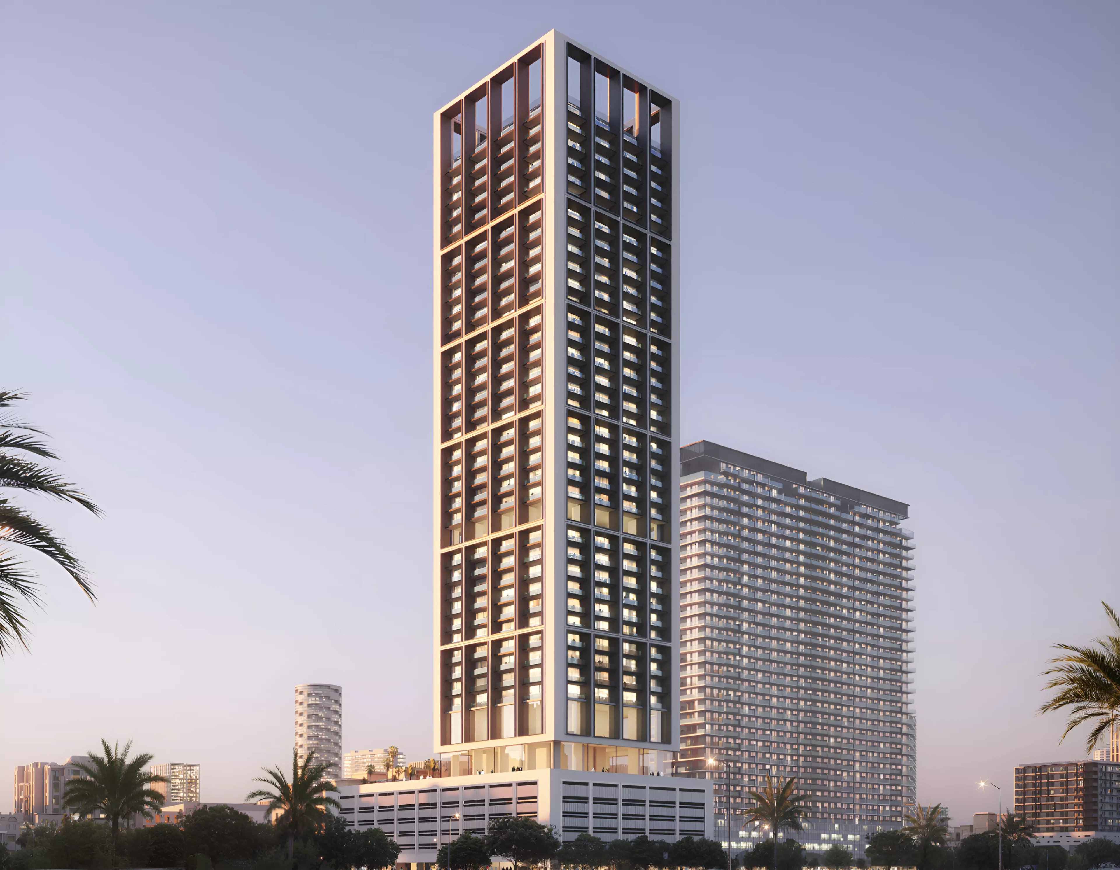 Impressie van Binghatti Apex, woningen van Binghatti Developers in Jumeirah Village Circle, Dubai