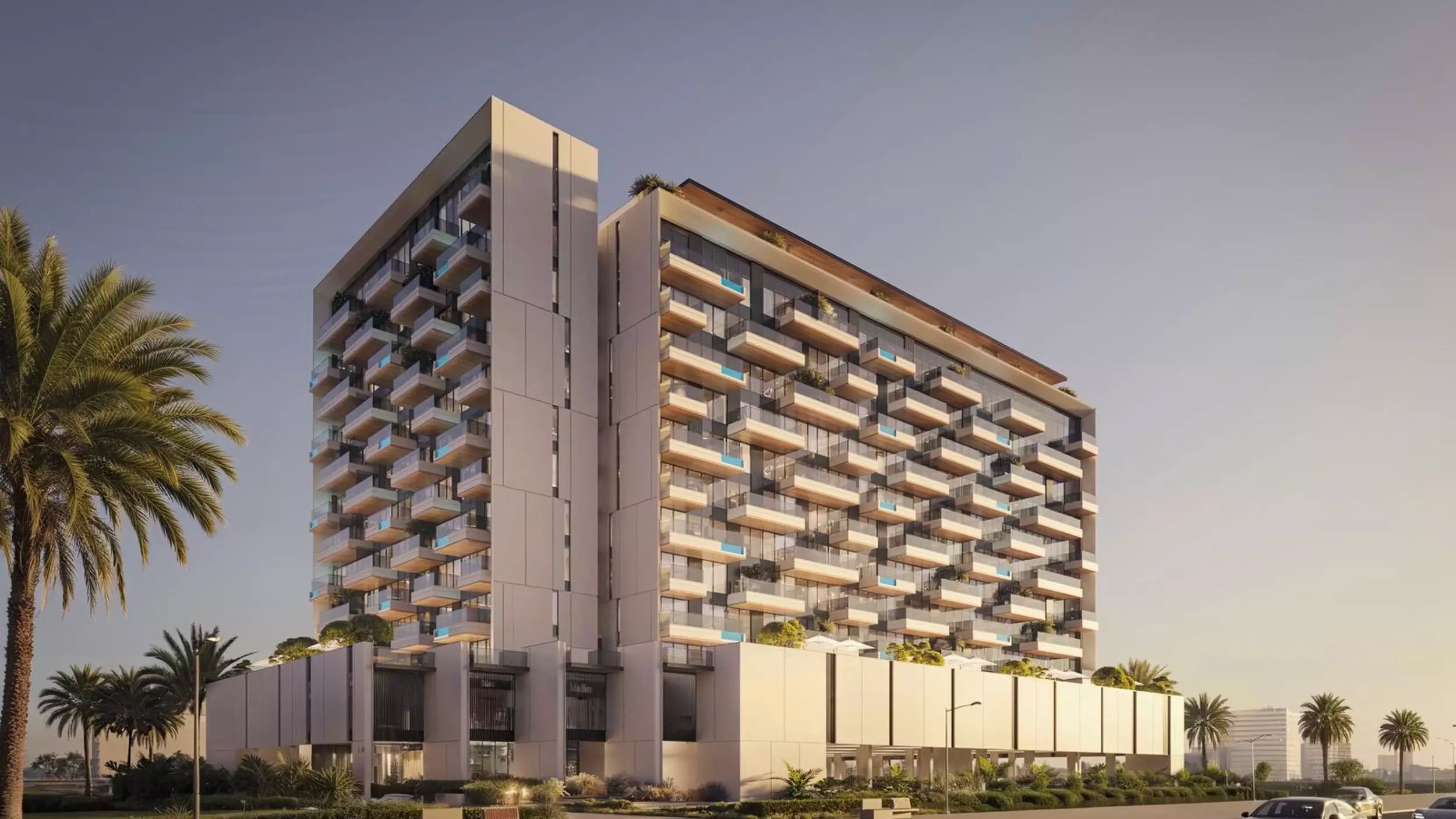 Impressie van Beverly Gardens, appartementen van H M B Development in Al Furjan, Dubai