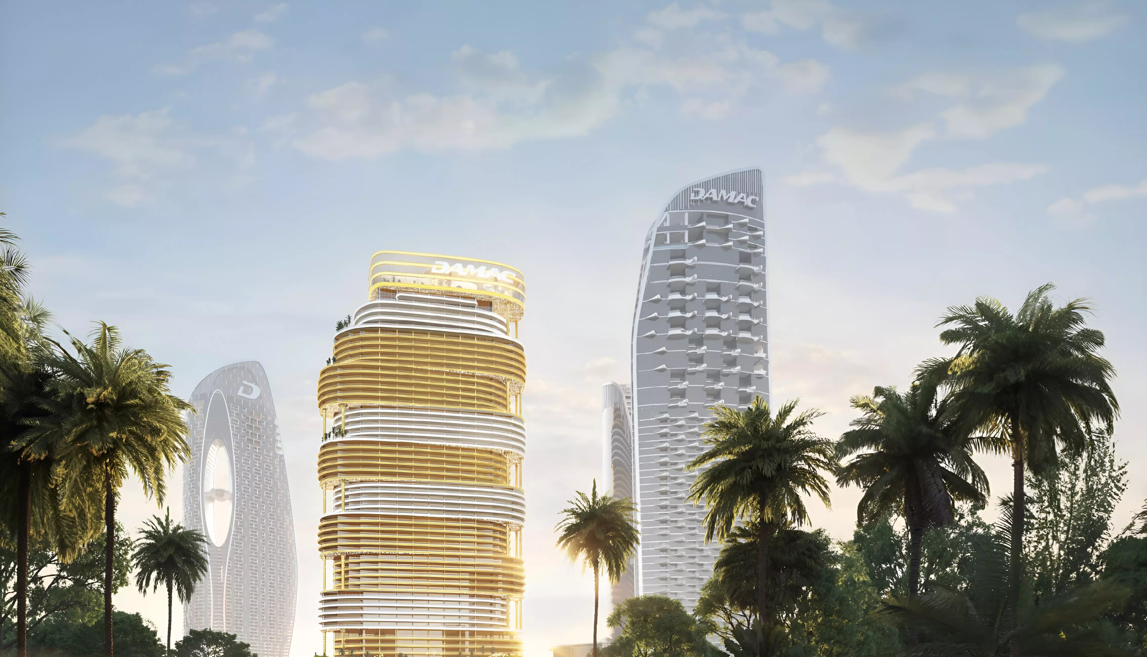 Impressie van The Sapphire, woningen van Damac Properties in Sheikh Zayed Road, Dubai