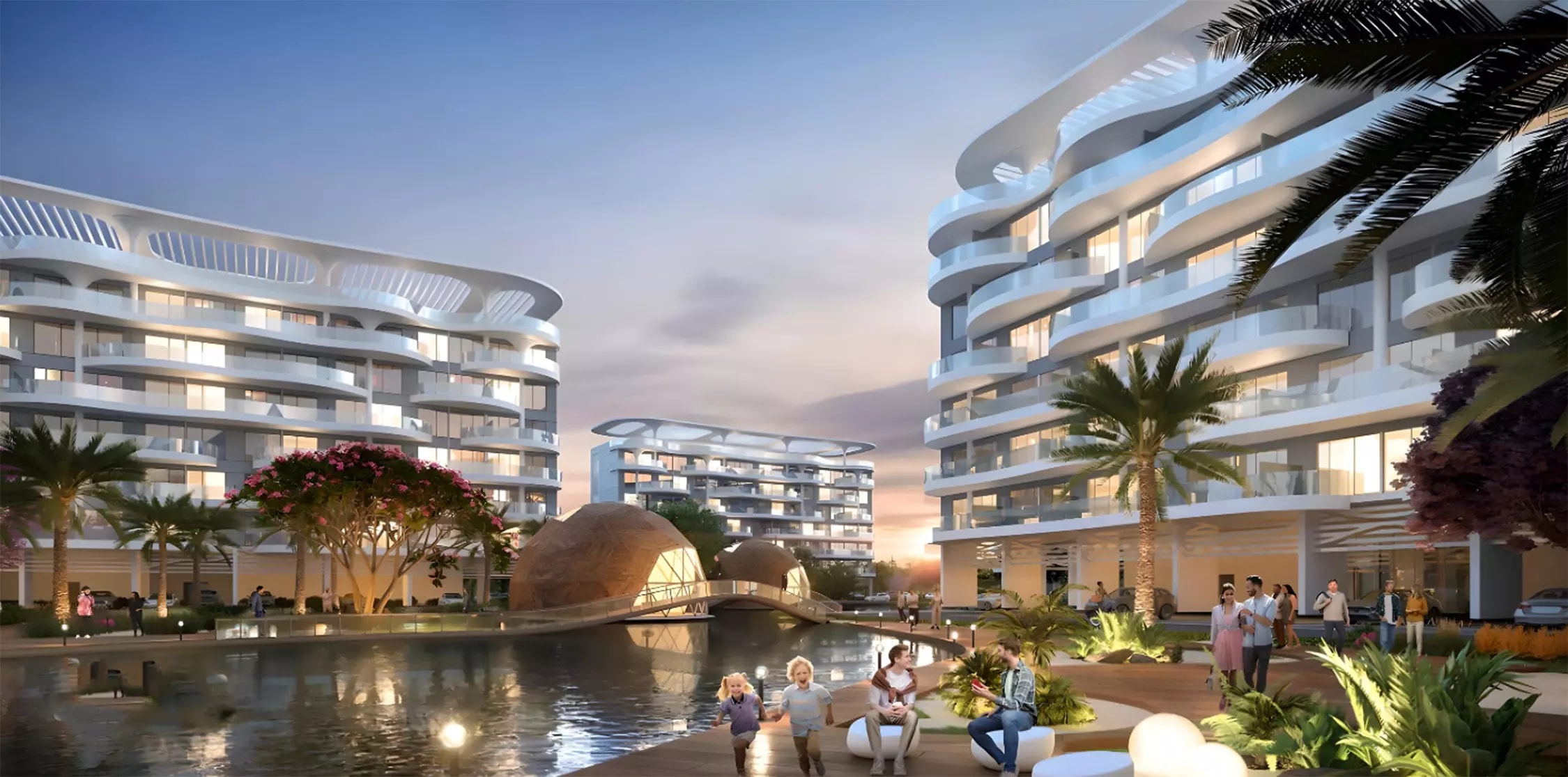 Impressie van Damac Lagoon Views, appartementen van Damac Properties in Damac Lagoons, Dubai