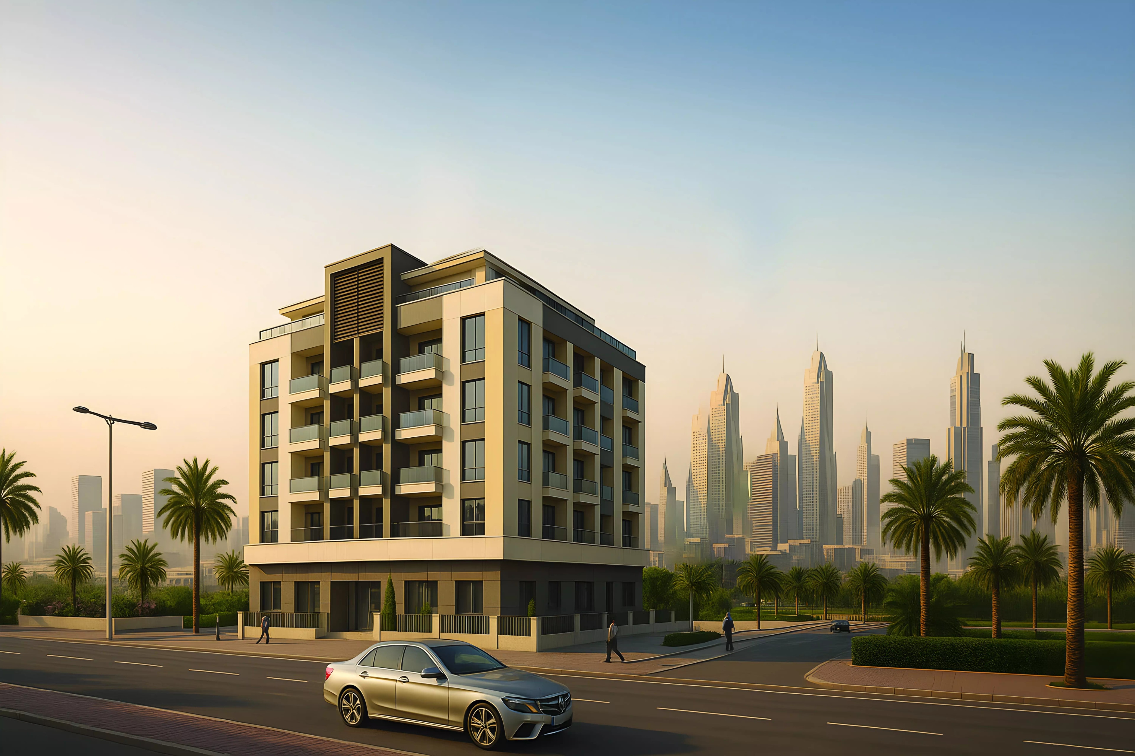 Impressie van Linden Residences, appartementen van BlackSoil Real Estate Development in International City Phase 2, Dubai