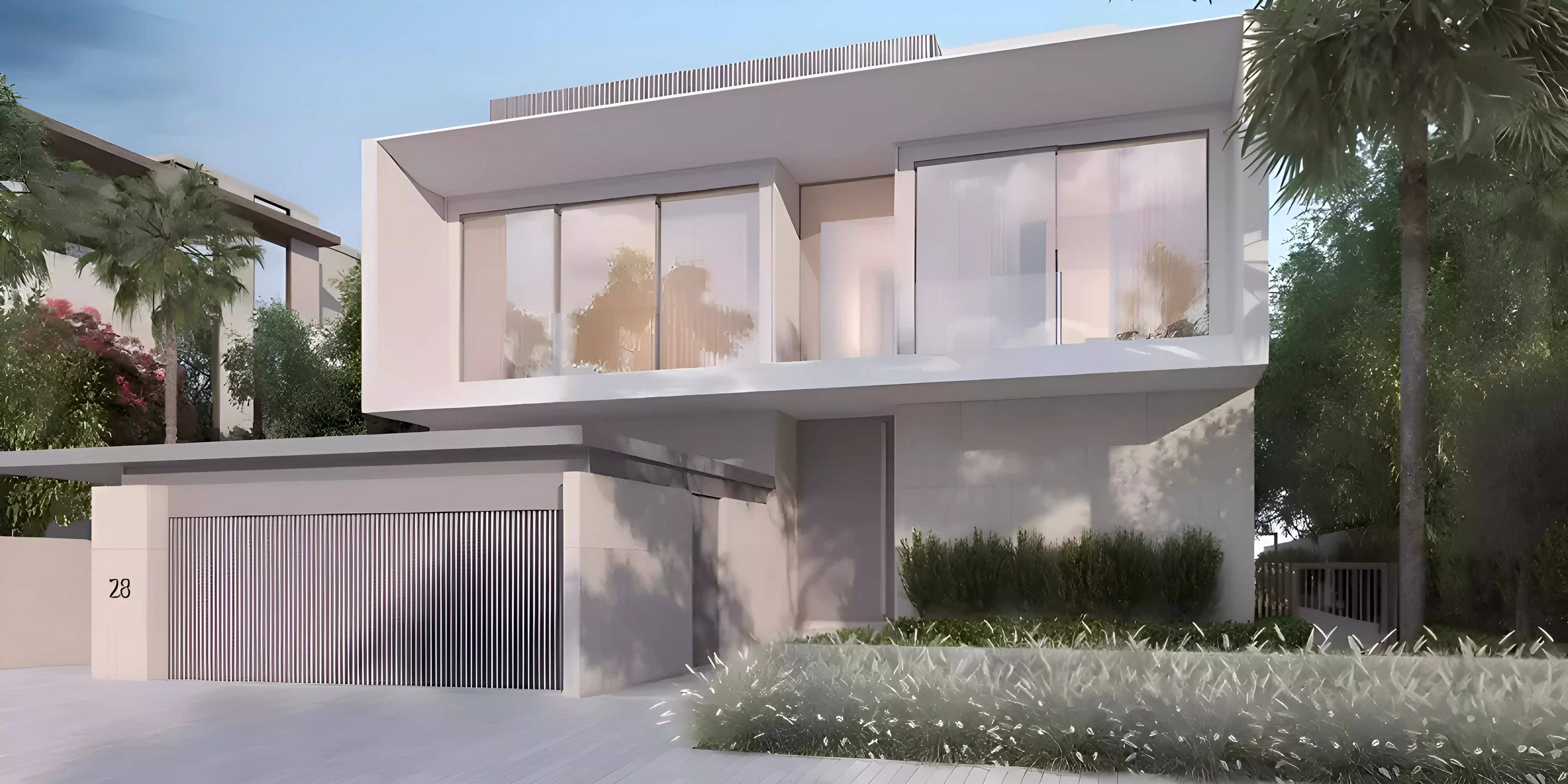 Impressie van Azure Blue Villas, villa's van Nakheel in Palm Jebel Ali, Dubai