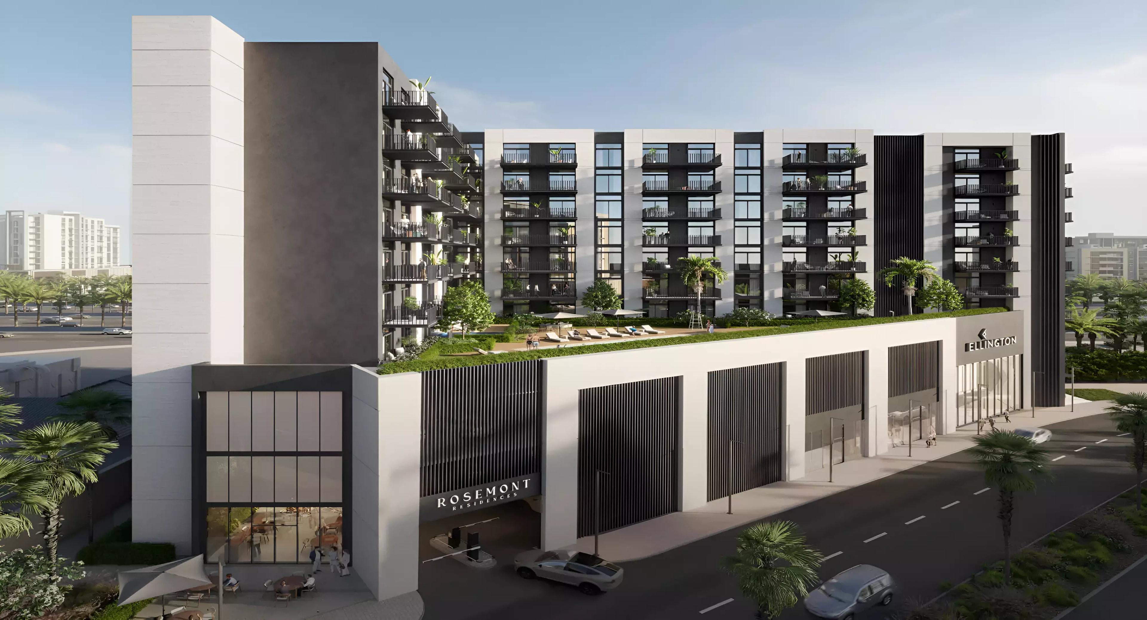 Impressie van Rosemont Residences, appartementen van Ellington in Jumeirah Village Triangle, Dubai
