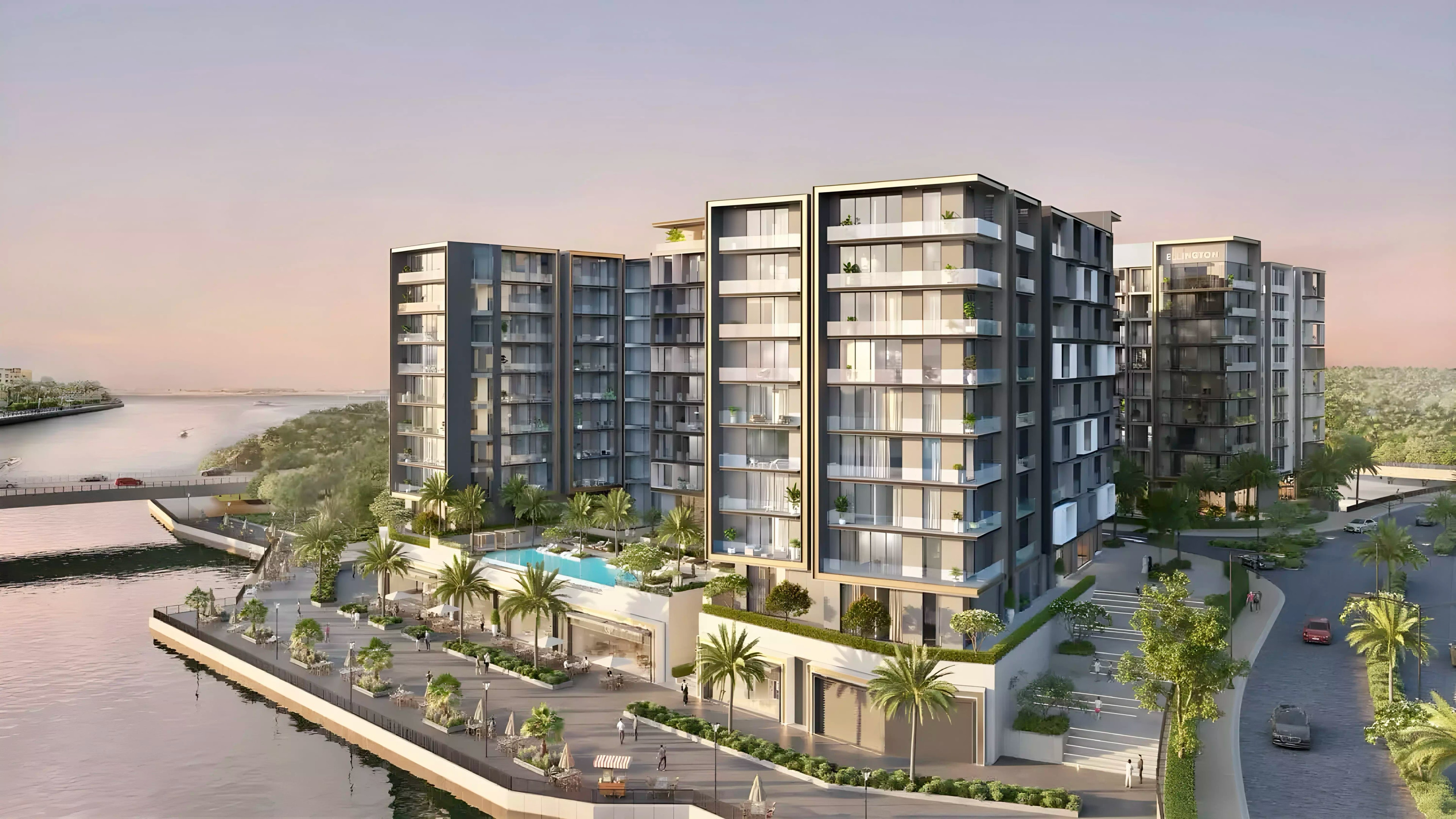 Impressie van Art Bay East, appartementen van Ellington in Al Jaddaf, Dubai