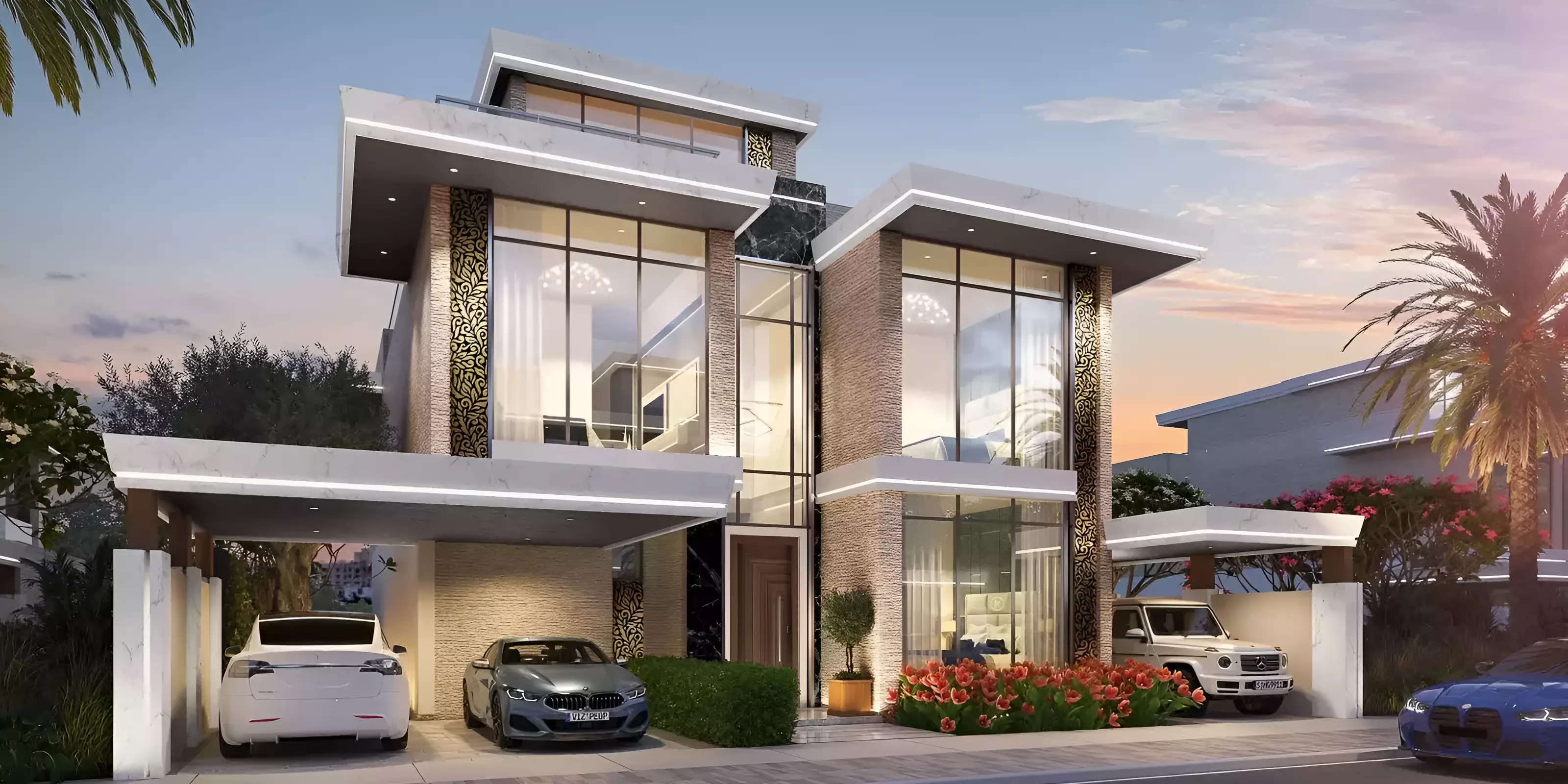 Impressie van Beverly Hills Drive, villa's van Damac Properties in Damac Hills, Dubai