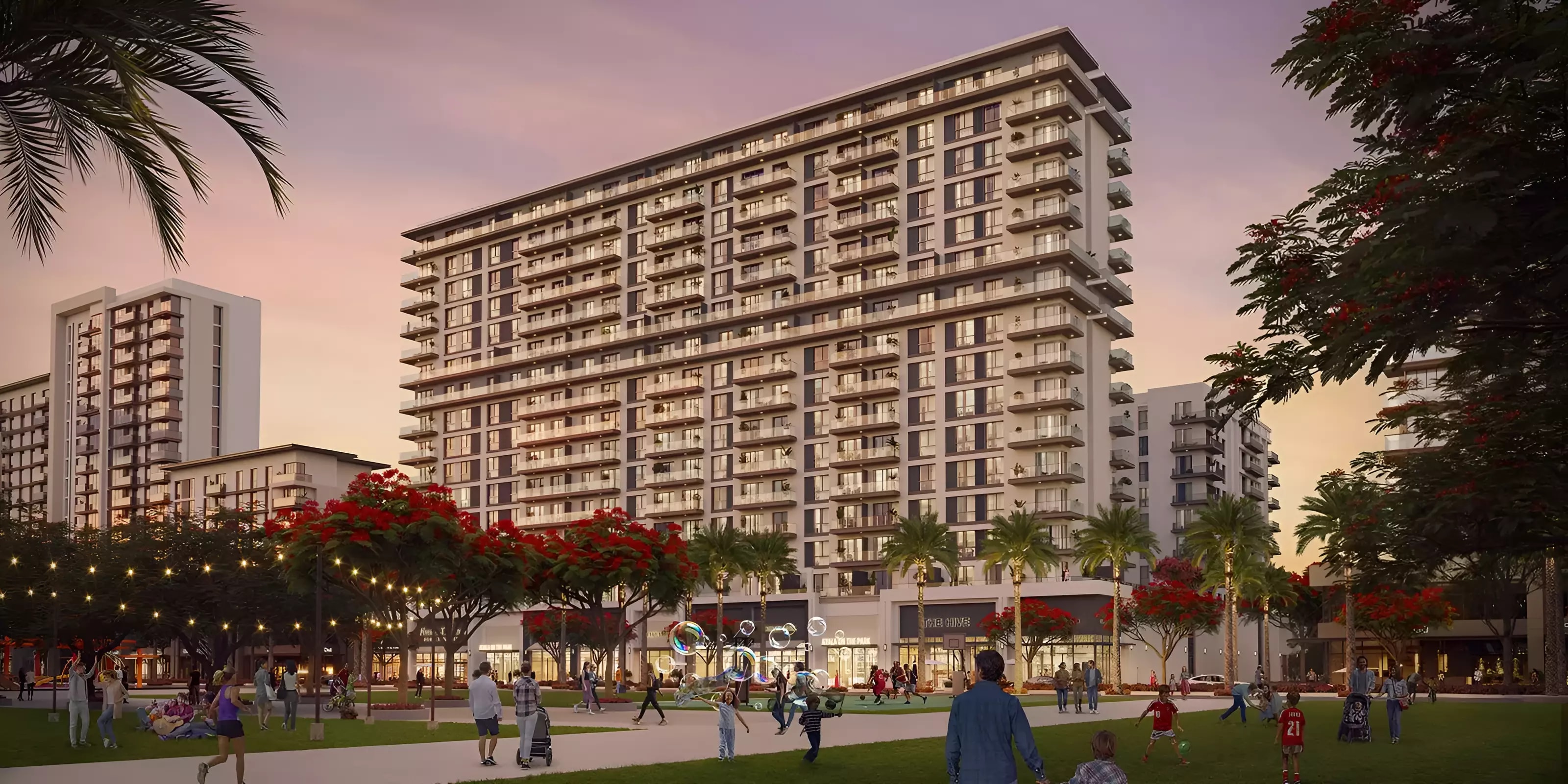 Impressie van Ayala on the Park, appartementen van Nshama in Town Square, Dubai