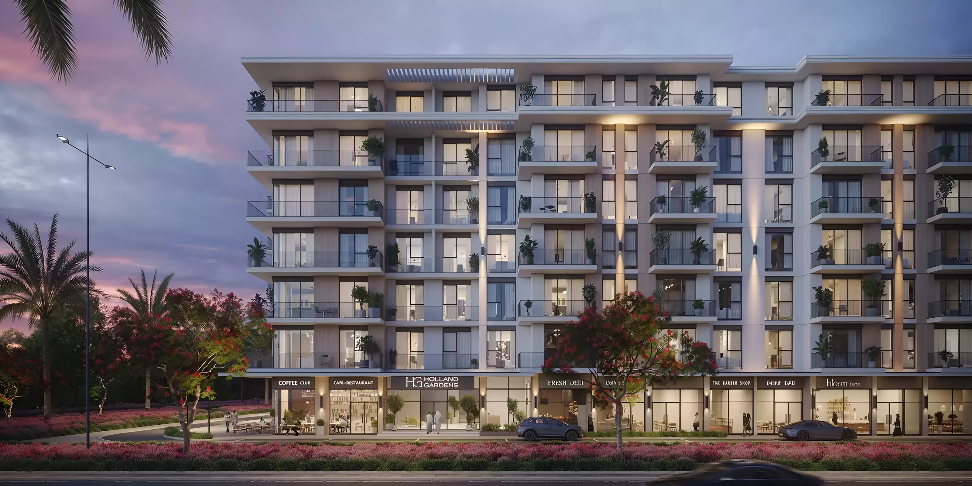 Impressie van Holland Gardens, appartementen van Nshama in Town Square, Dubai