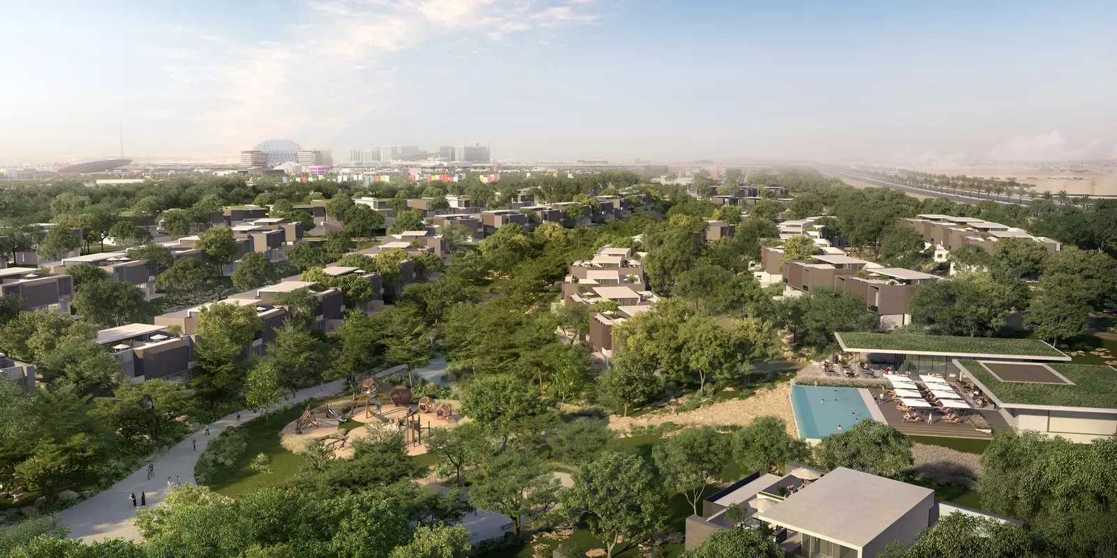 Impressie van Yasmina Villas, villa's van Expo City Dubai in Expo City, Dubai