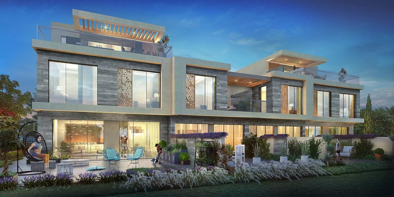Impressie van The Legends, townhouses van Damac Properties in Damac Hills, Dubai