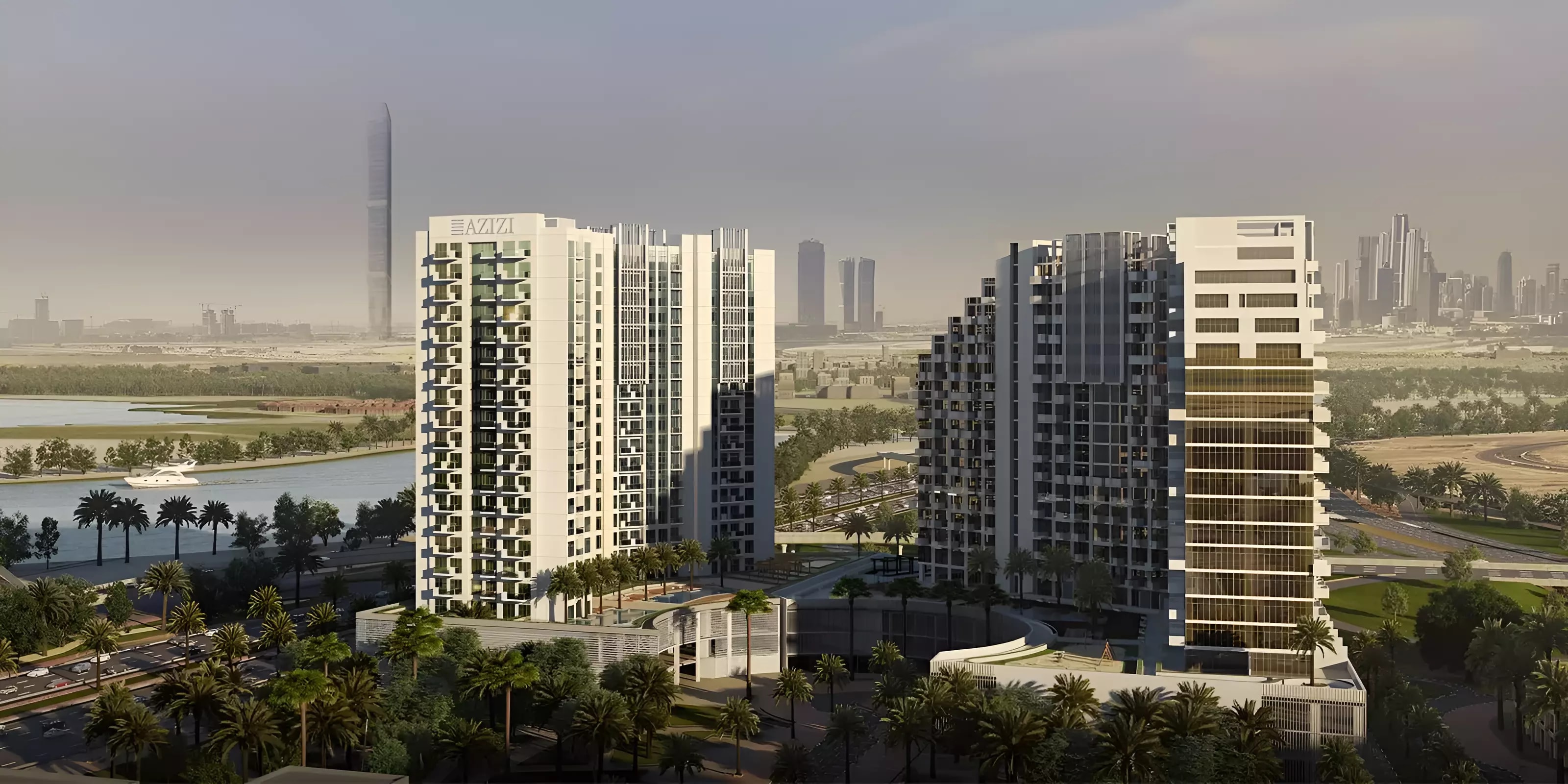 Impressie van Creek Views Phase 2, appartementen van Azizi Developments in Al Jaddaf, Dubai