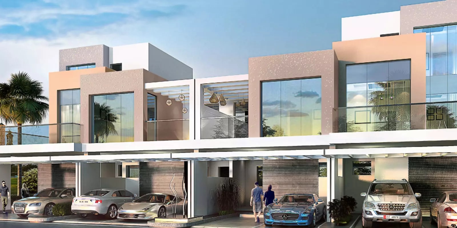 Impressie van GreenWoods, woningen van Damac Properties in Damac Hills, Dubai