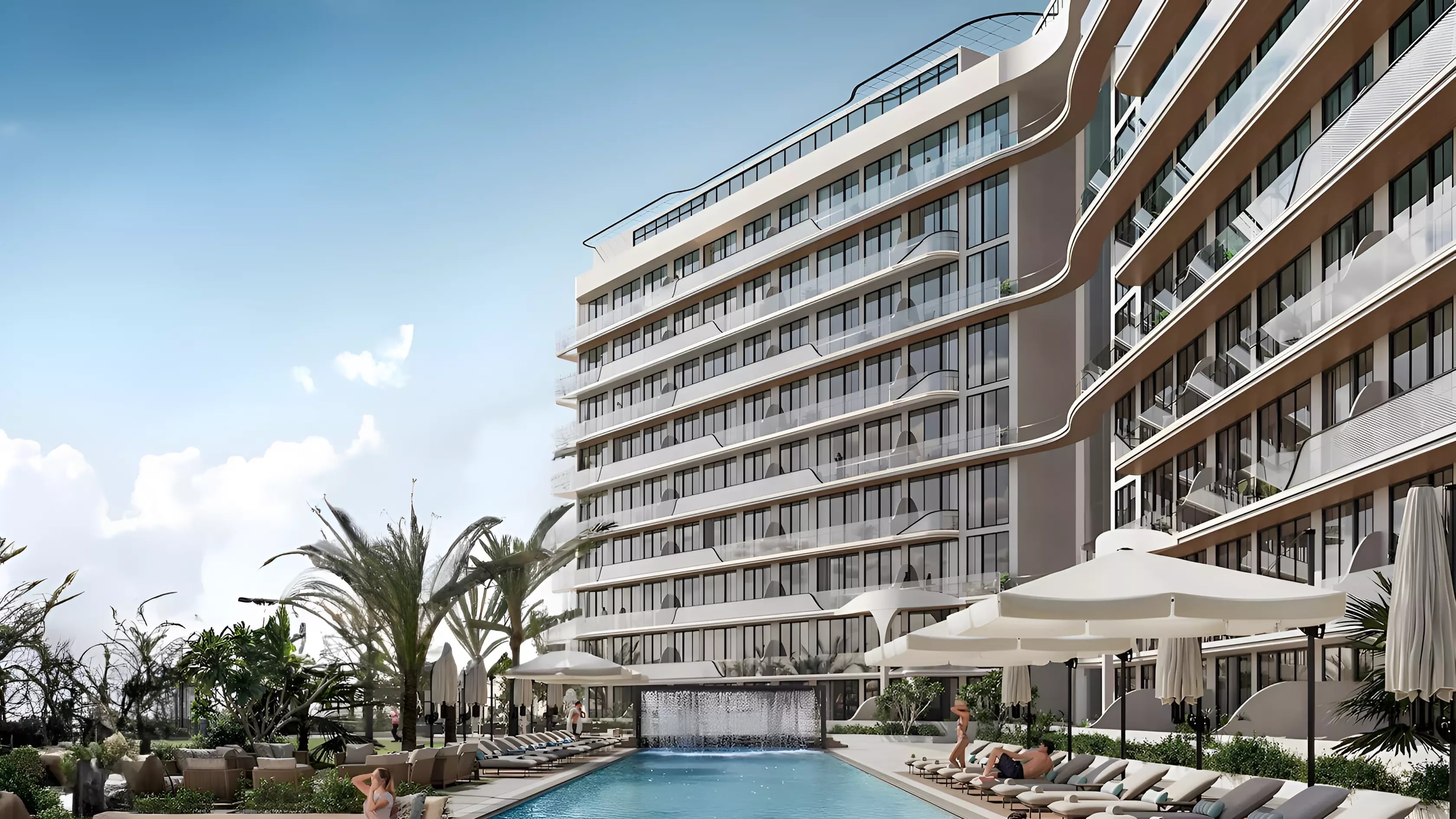 Impressie van Hammock Park, appartementen van Divine one group in Wasl Gate, Dubai