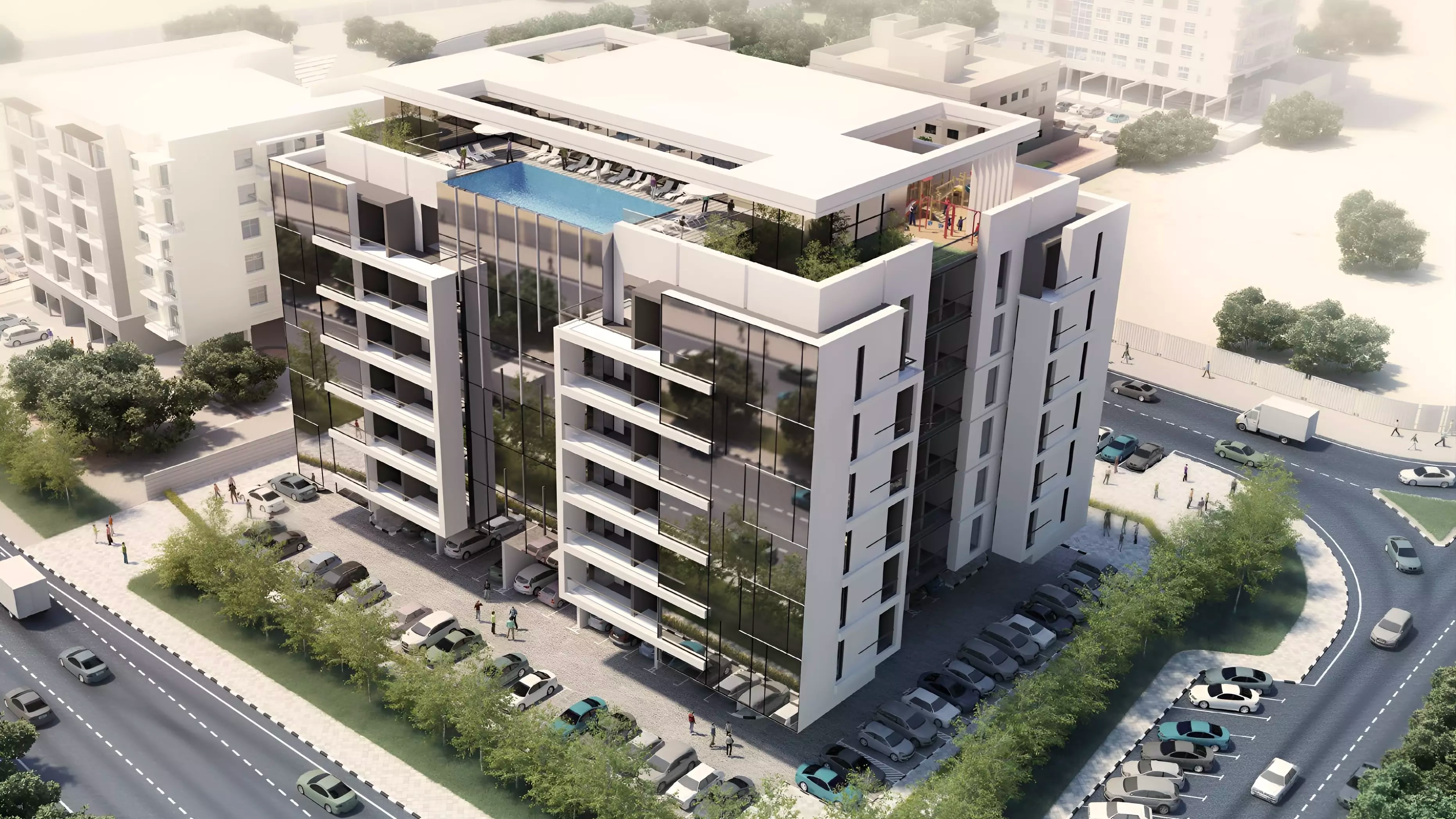 Impressie van Cresswell Residences, appartementen van ESNAD Management in Dubai South (Dubai World Central), Dubai