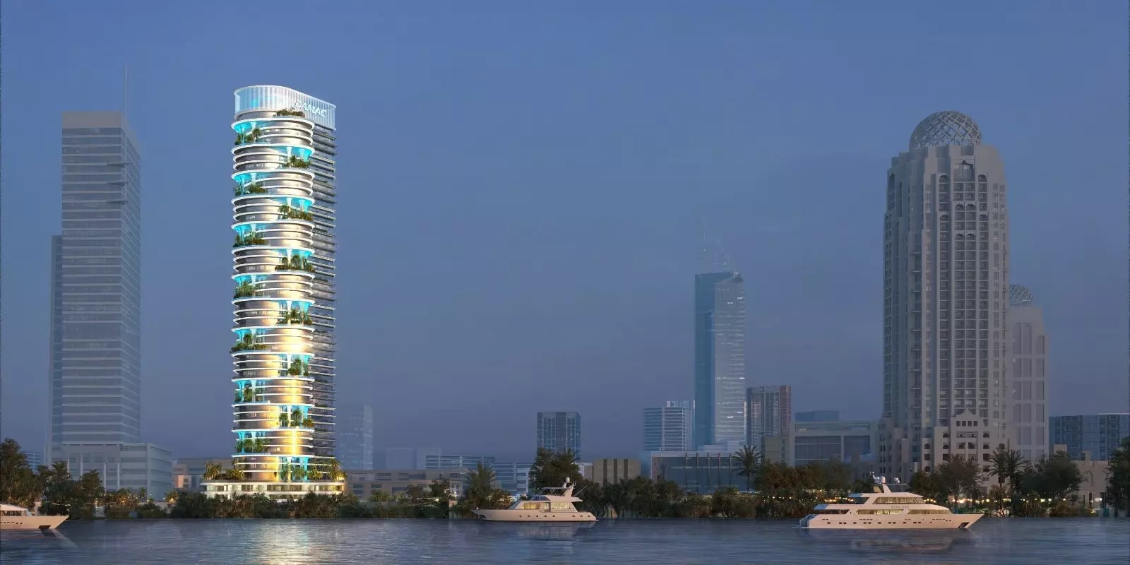 Impressie van Damac Casa, woningen van Damac Properties in Dubai Media City, Dubai