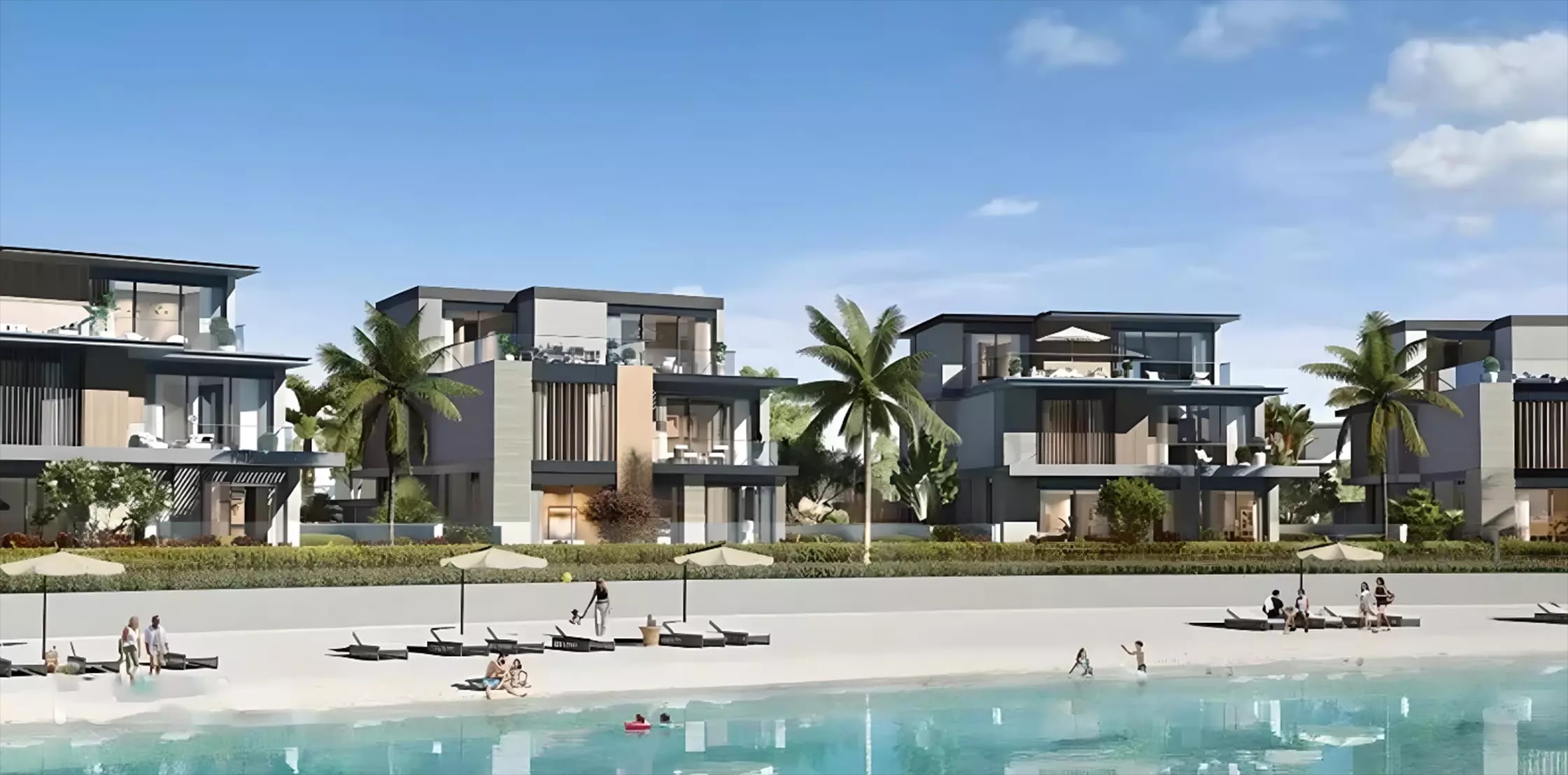 Impressie van The Lakeshore Villas, villa's van Ellington in Mohammed Bin Rashid City, Dubai