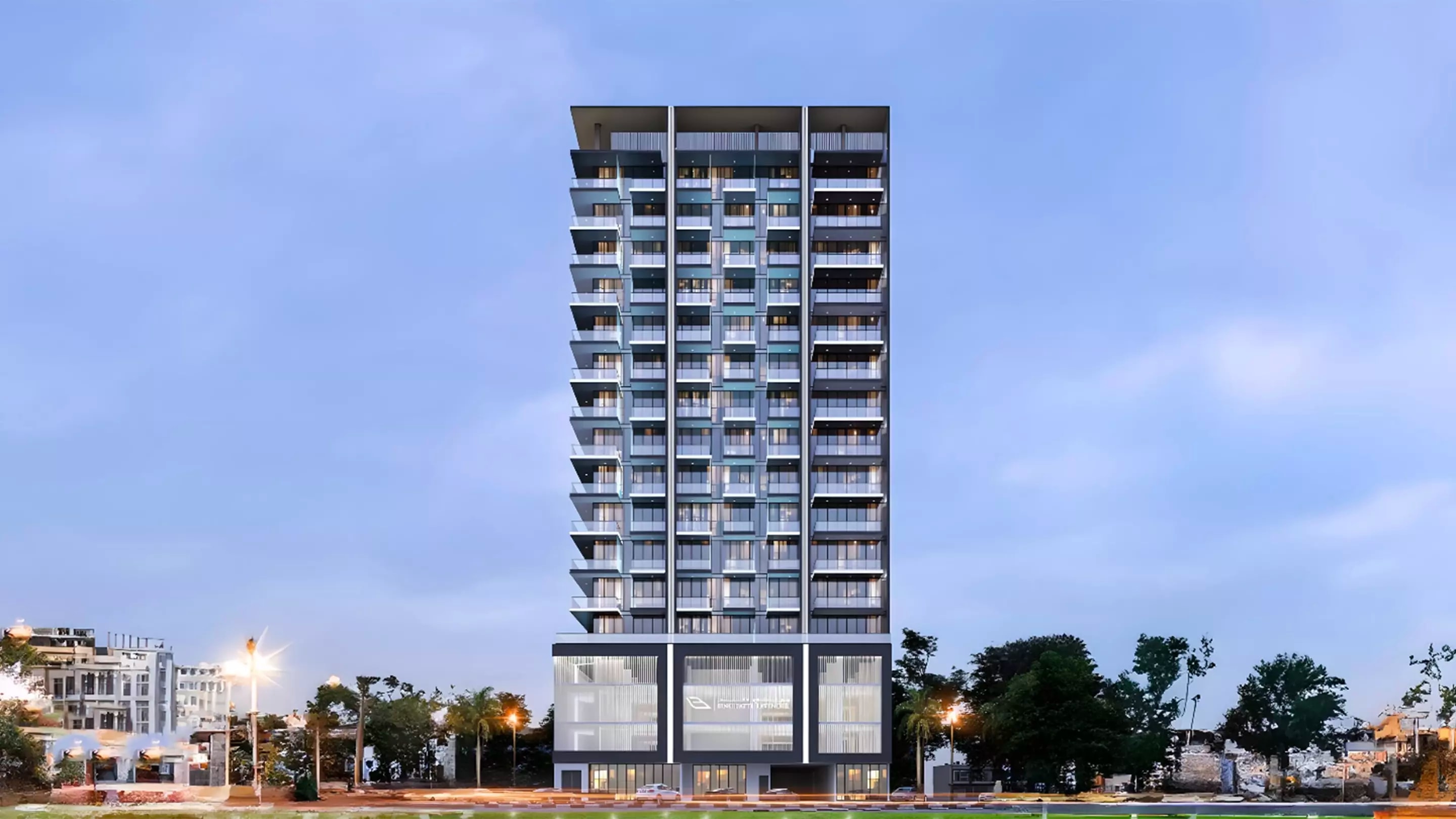 Impressie van Binghatti Lavender, appartementen van Binghatti Developers in Jumeirah Village Circle, Dubai
