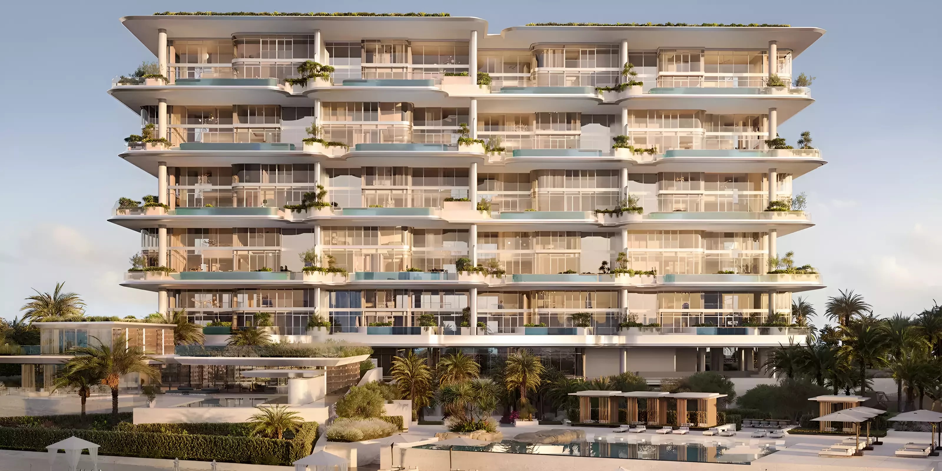 Impressie van Orla Infinity, woningen van Omniyat Group in Palm Jumeirah, Dubai