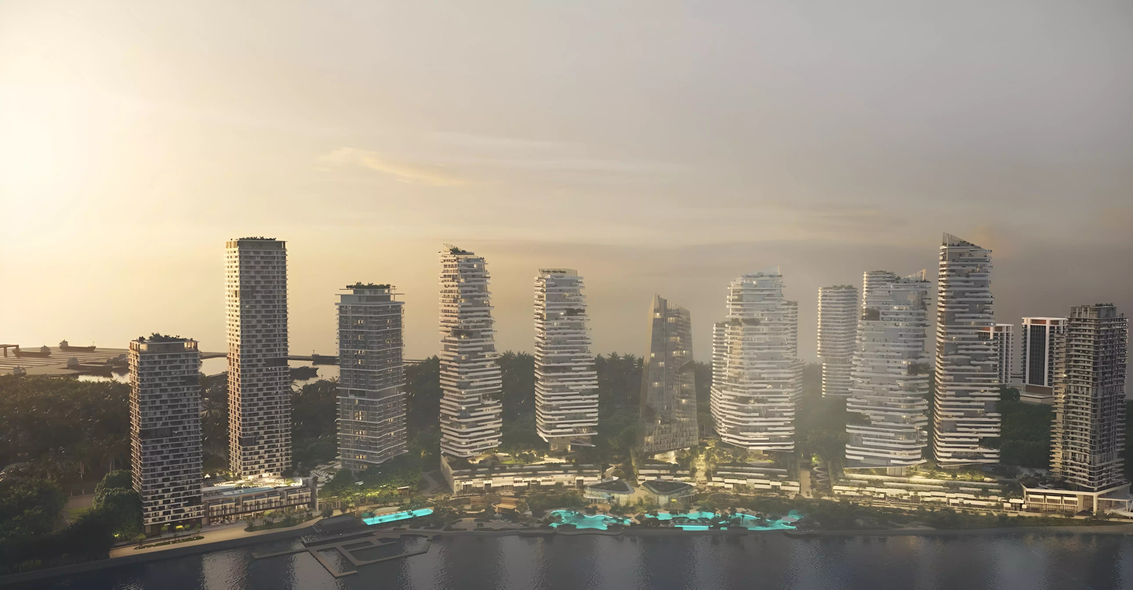 Impressie van The Bay Towers, appartementen van Beyond in Maritime City, Dubai
