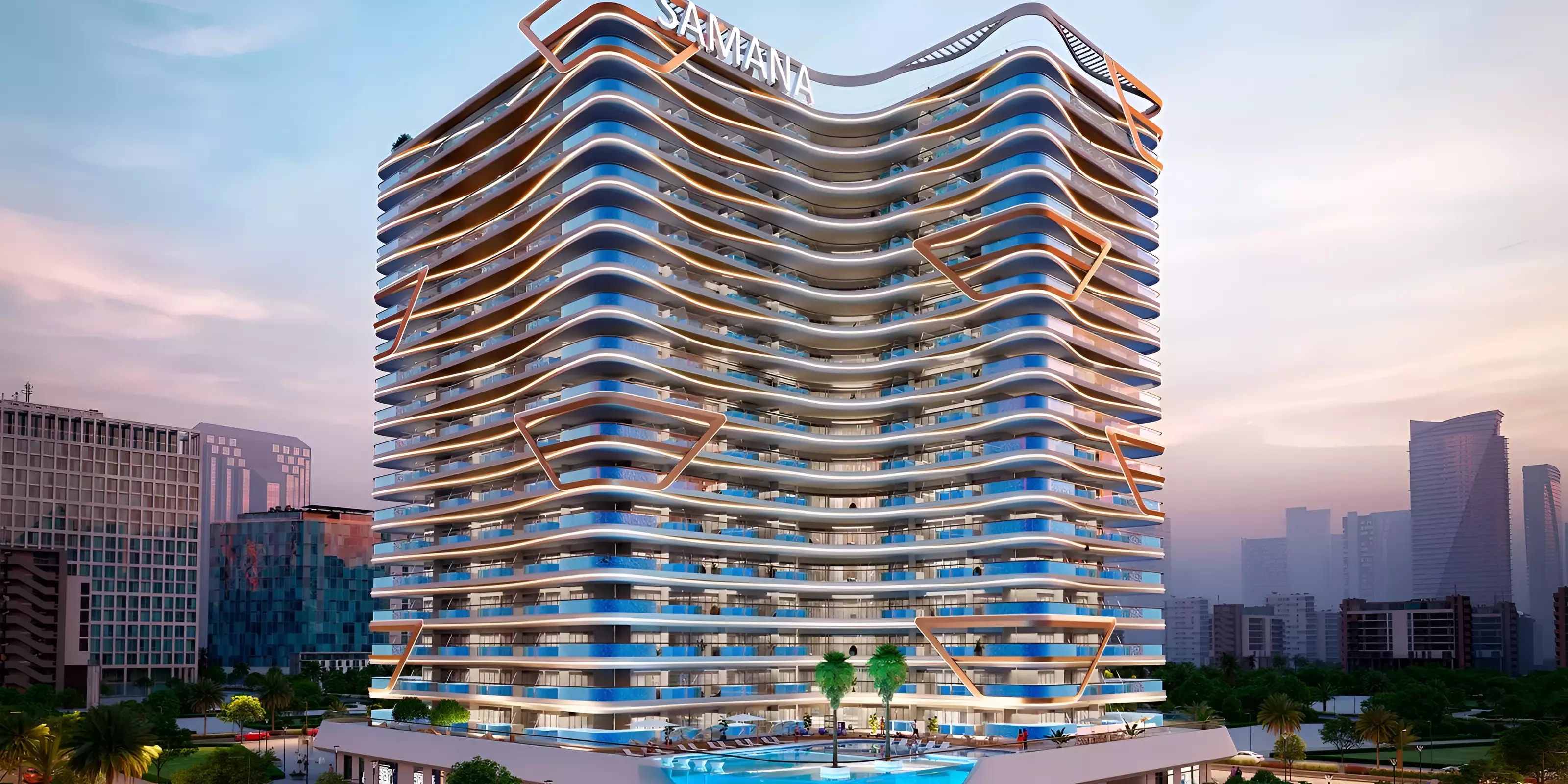 Impressie van Samana Skyros, appartementen van Samana Developers in Arjan, Dubai
