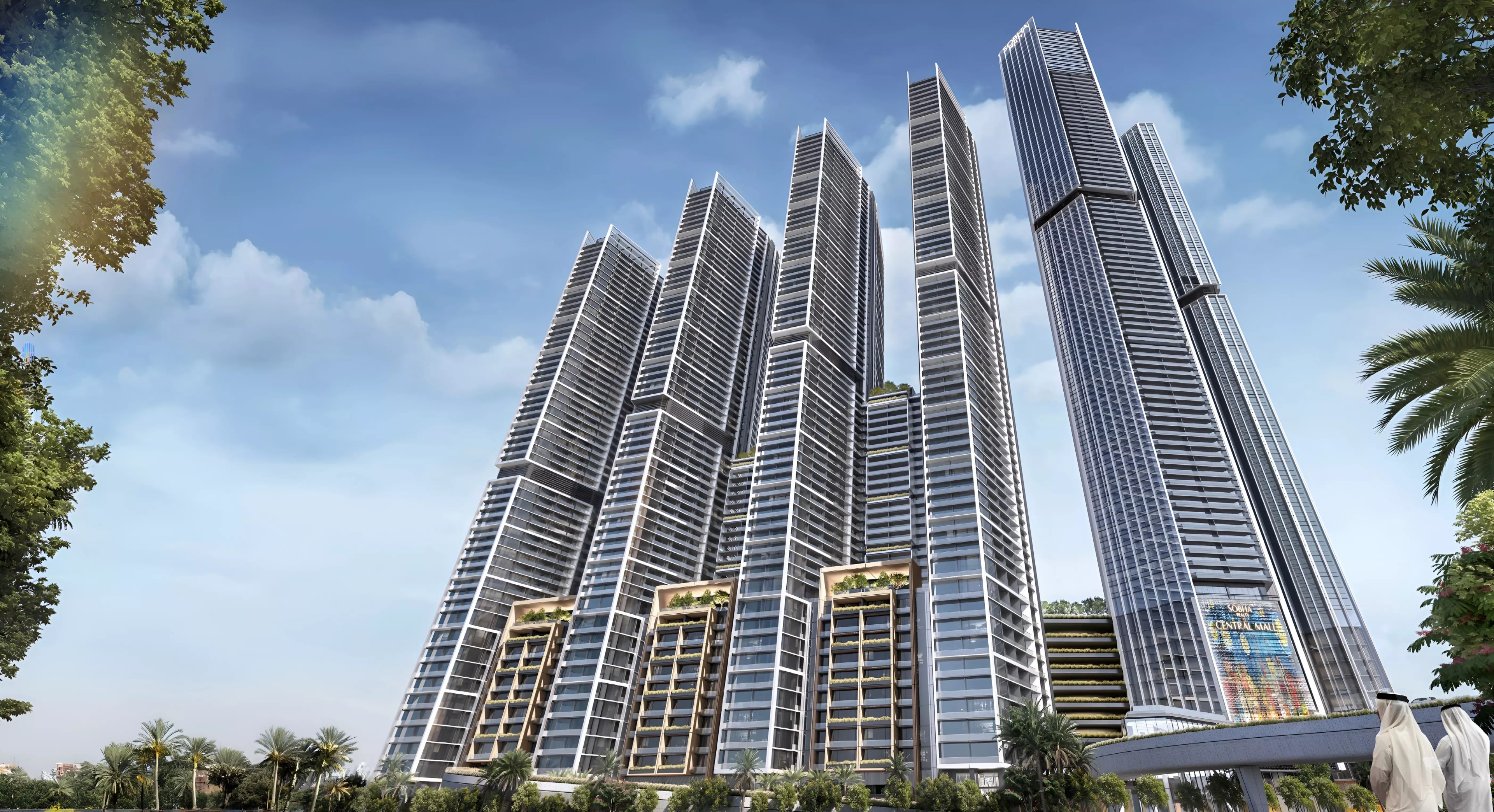 Impressie van The Mirage, appartementen van Sobha Realty in Sobha Central, Dubai