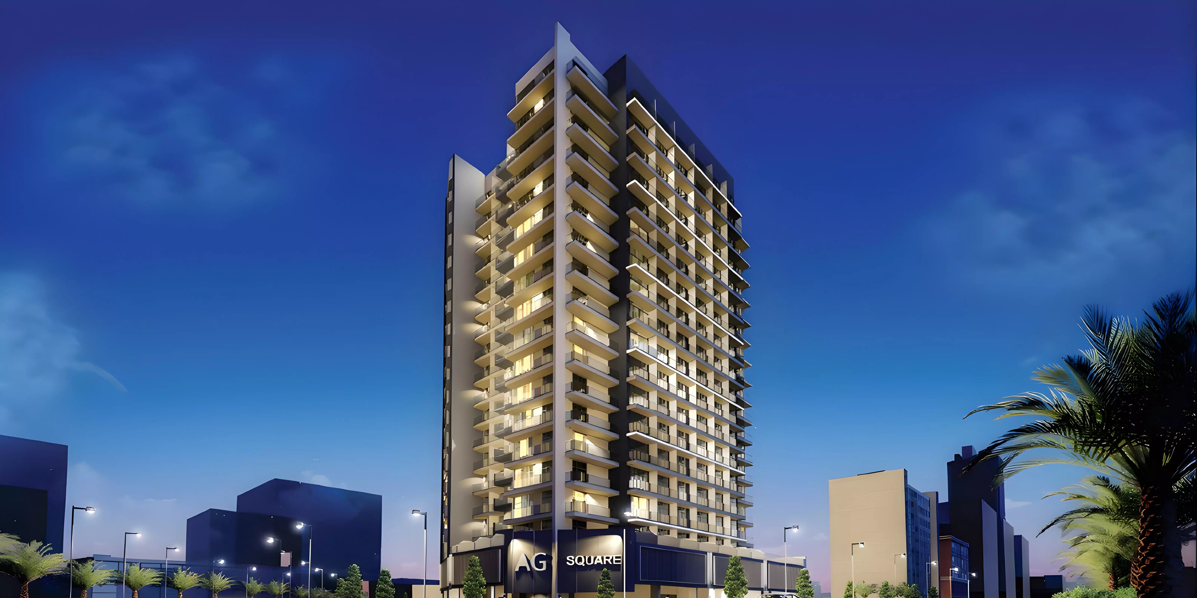 Impressie van AG Central, appartementen van AG Properties in Dubai Land Residence Complex, Dubai